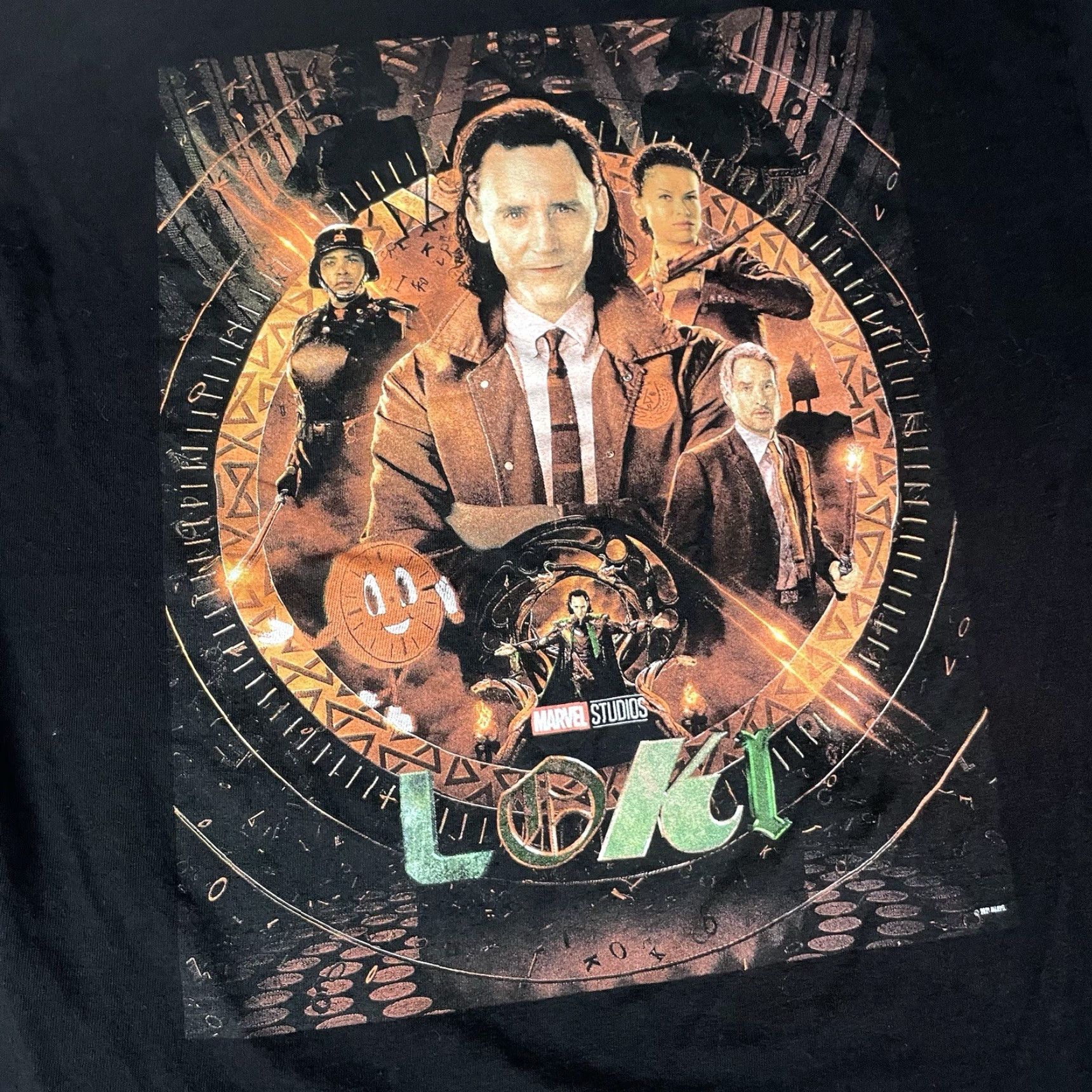 Vintage Marvel Loki T Shirt Adult L Black Logo Comic Men Short Sleeve Crew Neck Cotton Blended Fabric Size US L / EU 52-54 / 3 - 3 Thumbnail