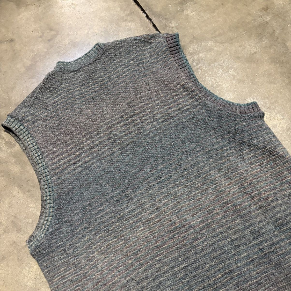 Robert Bruce Vintage Wool Sweater Vest Striped V Neck 80s Robert Bruce Size US L / EU 52-54 / 3 - 7 Thumbnail