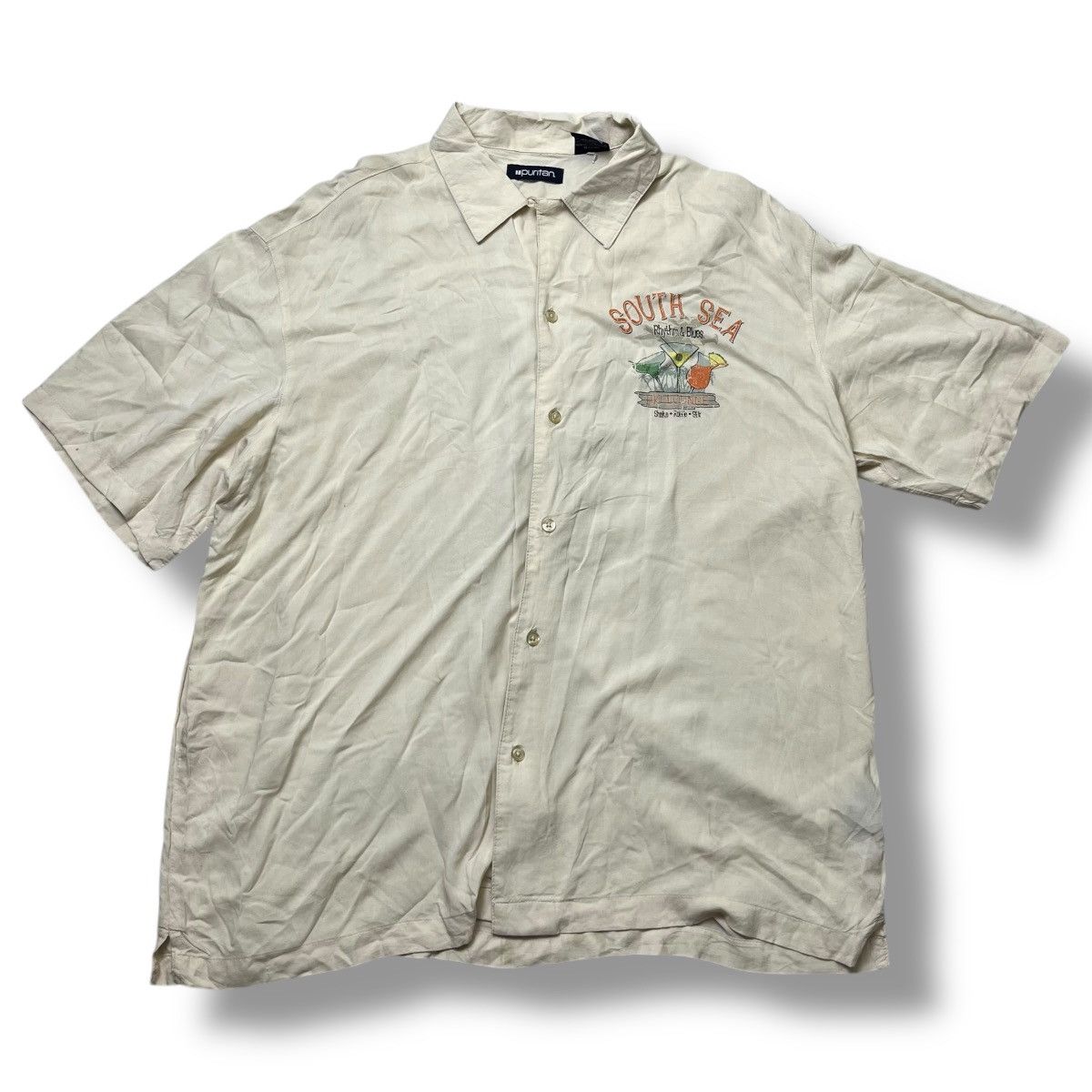 Puritan Vintage puritan loop collar shirt hawaiian Size US XL / EU 56 / 4 - 3 Thumbnail