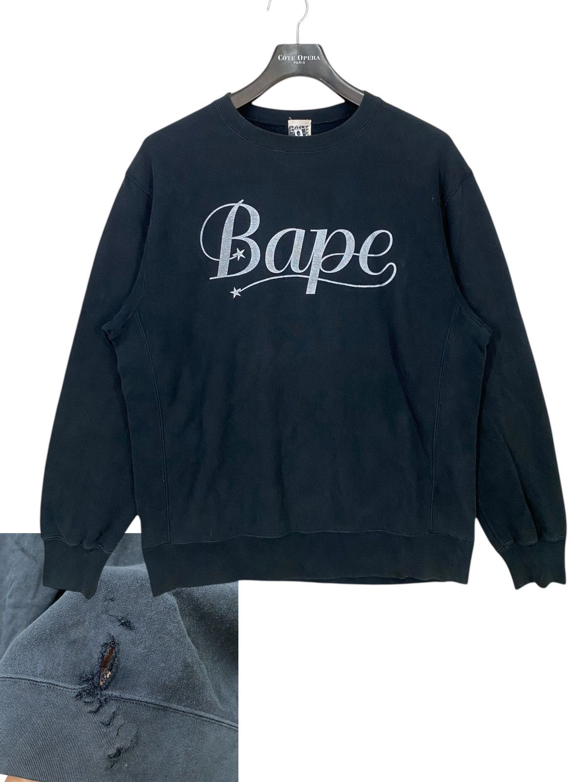 Bape Vintage bape spell out sweatshirt crewneck distressed Size US L / EU 52-54 / 3 - 2 Thumbnail