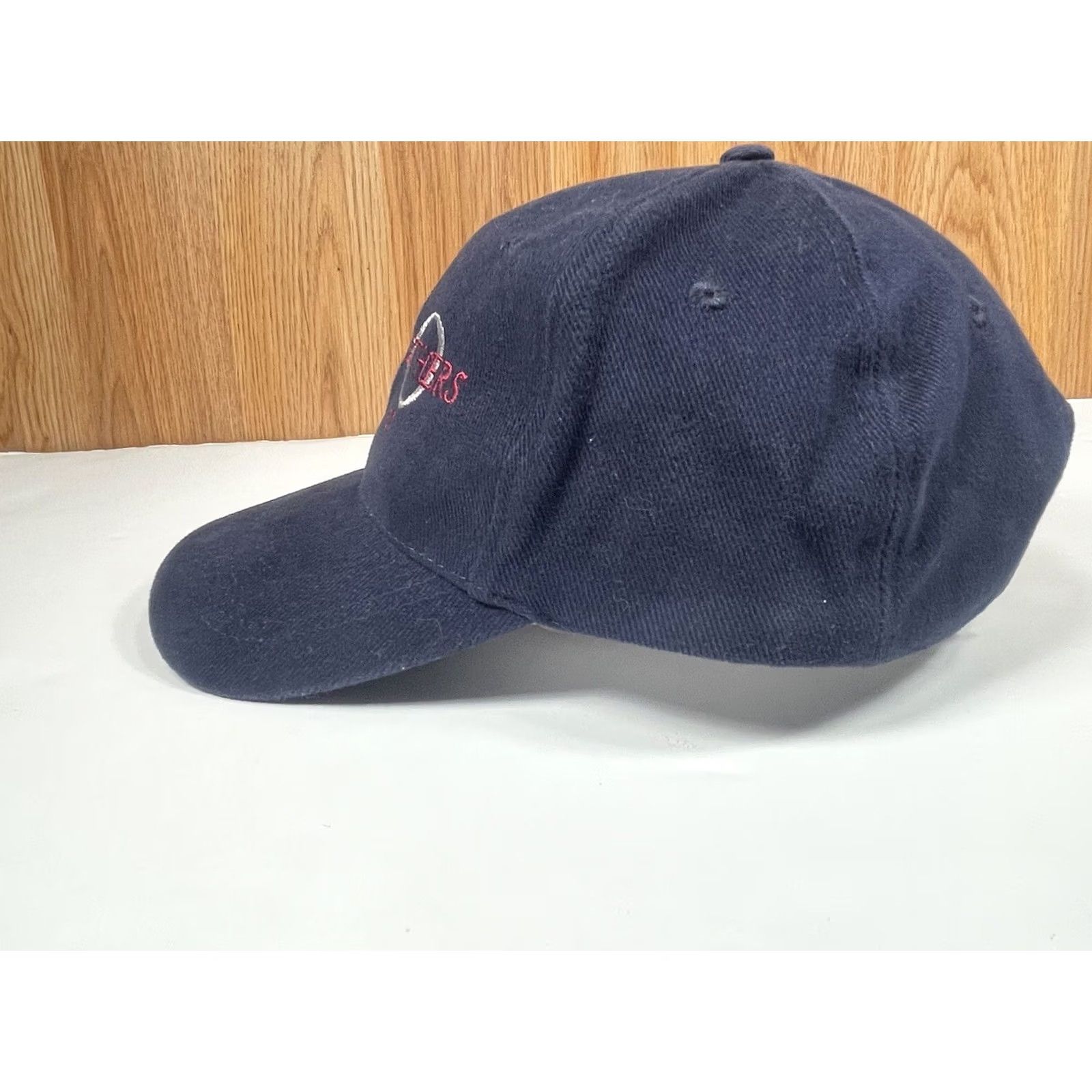 Vintage Kap Hat Adults Walsh Brothers 100 Adjustable Leather StrapBack Cap One Size Fits Blue Leather Baseball Cap Mens Adjustable StrapBack Cap Size ONE SIZE - 4 Thumbnail