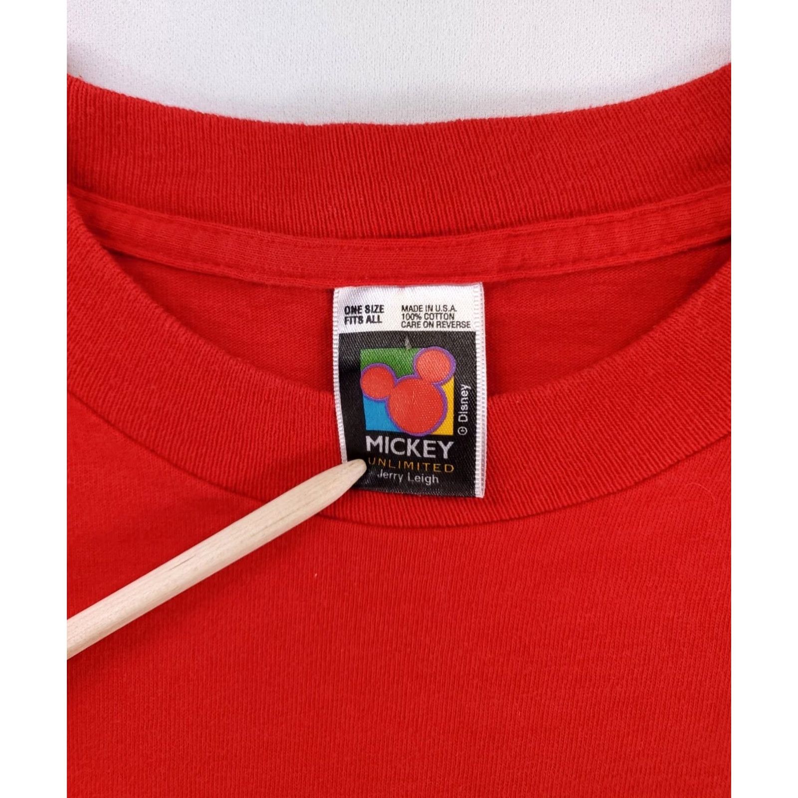 Mickey Unlimited VINTAGE Mickey Unlimited T-Shirt Mickey Mouse Red XL Mens 90s Jerry Leigh Shirt Size US XL / EU 56 / 4 - 3 Thumbnail