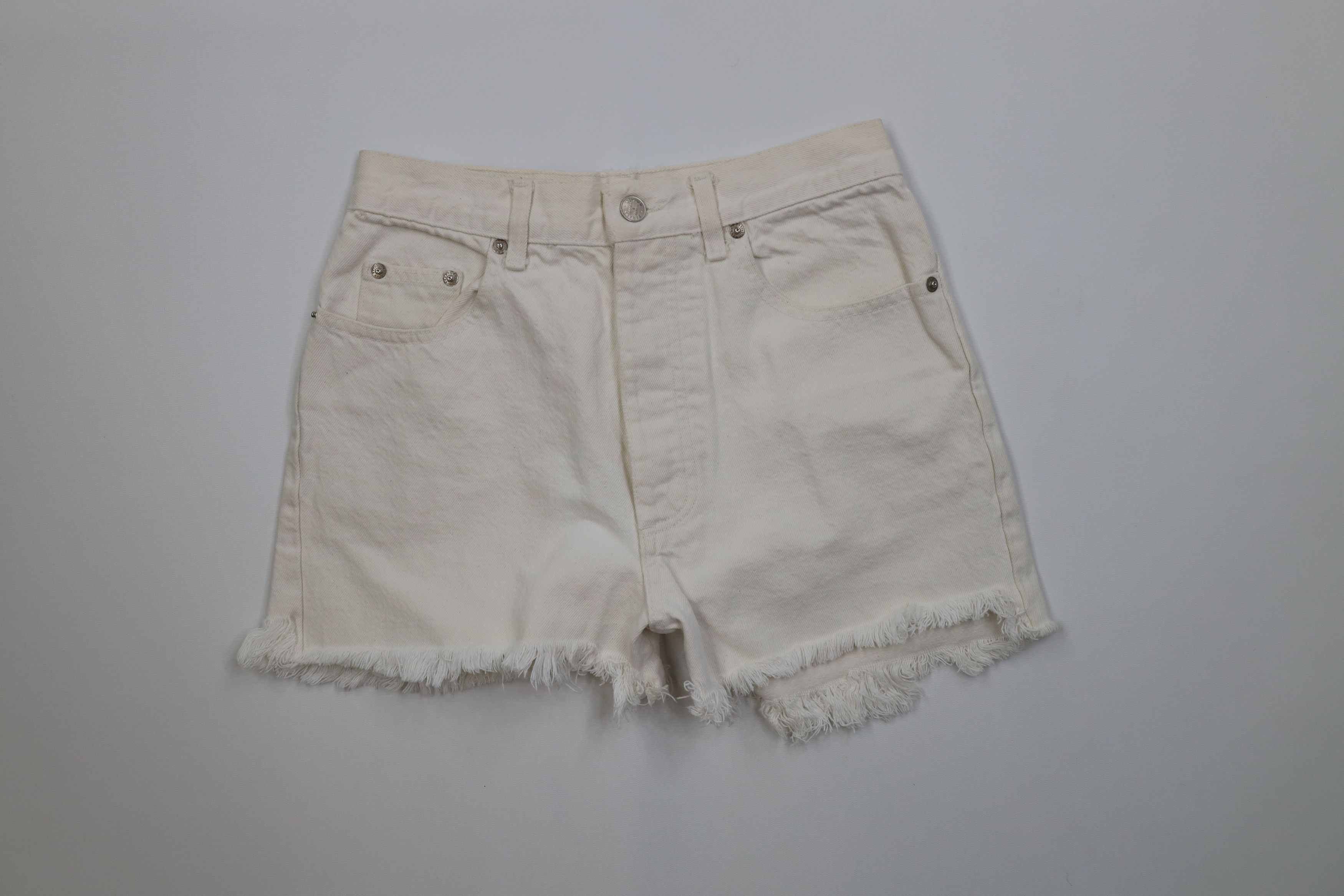 Vintage 90s Banana Republic Safari Fly Denim Shorts USA