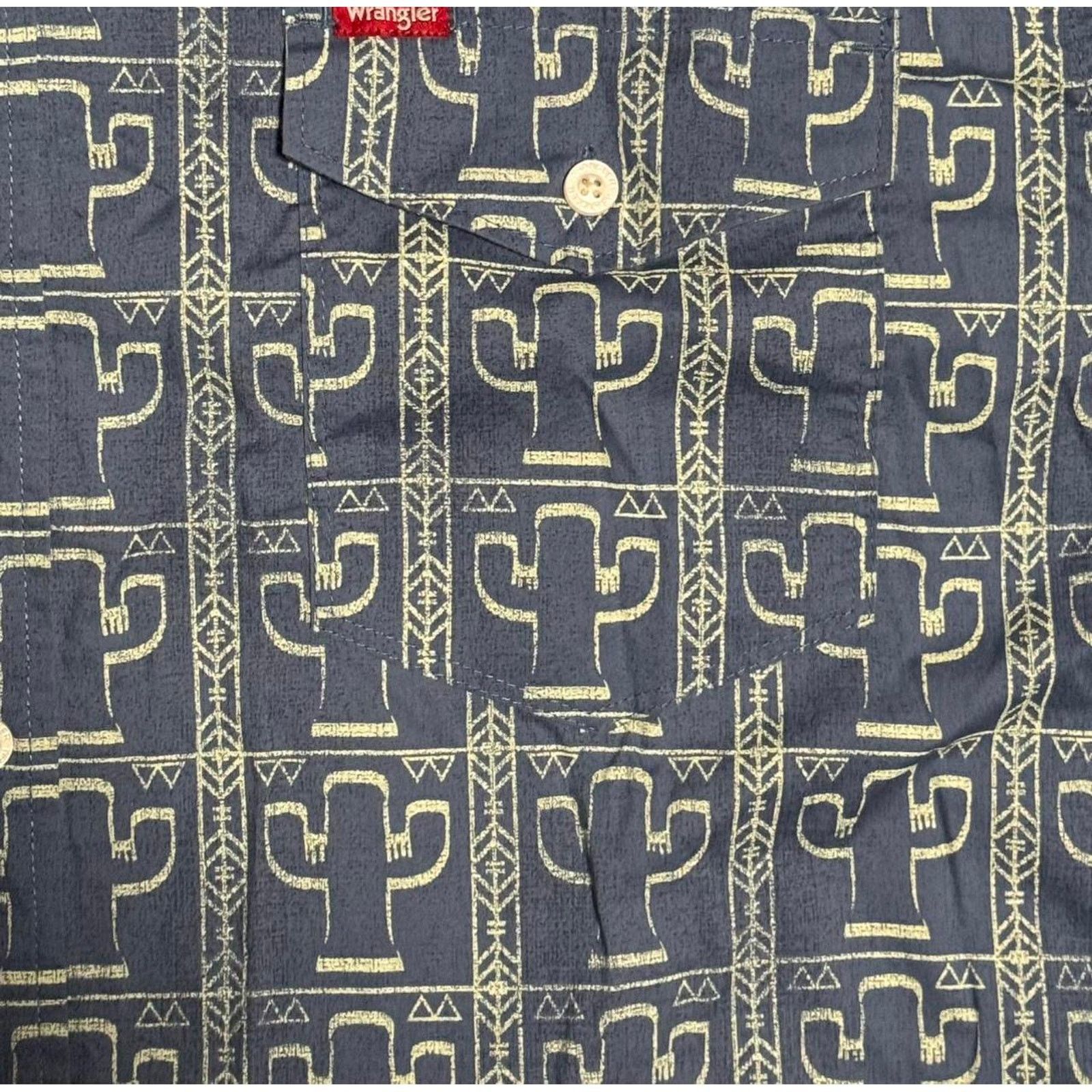 Wrangler Wrangler with cactus design XXL size button up long sleeve Size US XXL / EU 58 / 5 - 3 Thumbnail