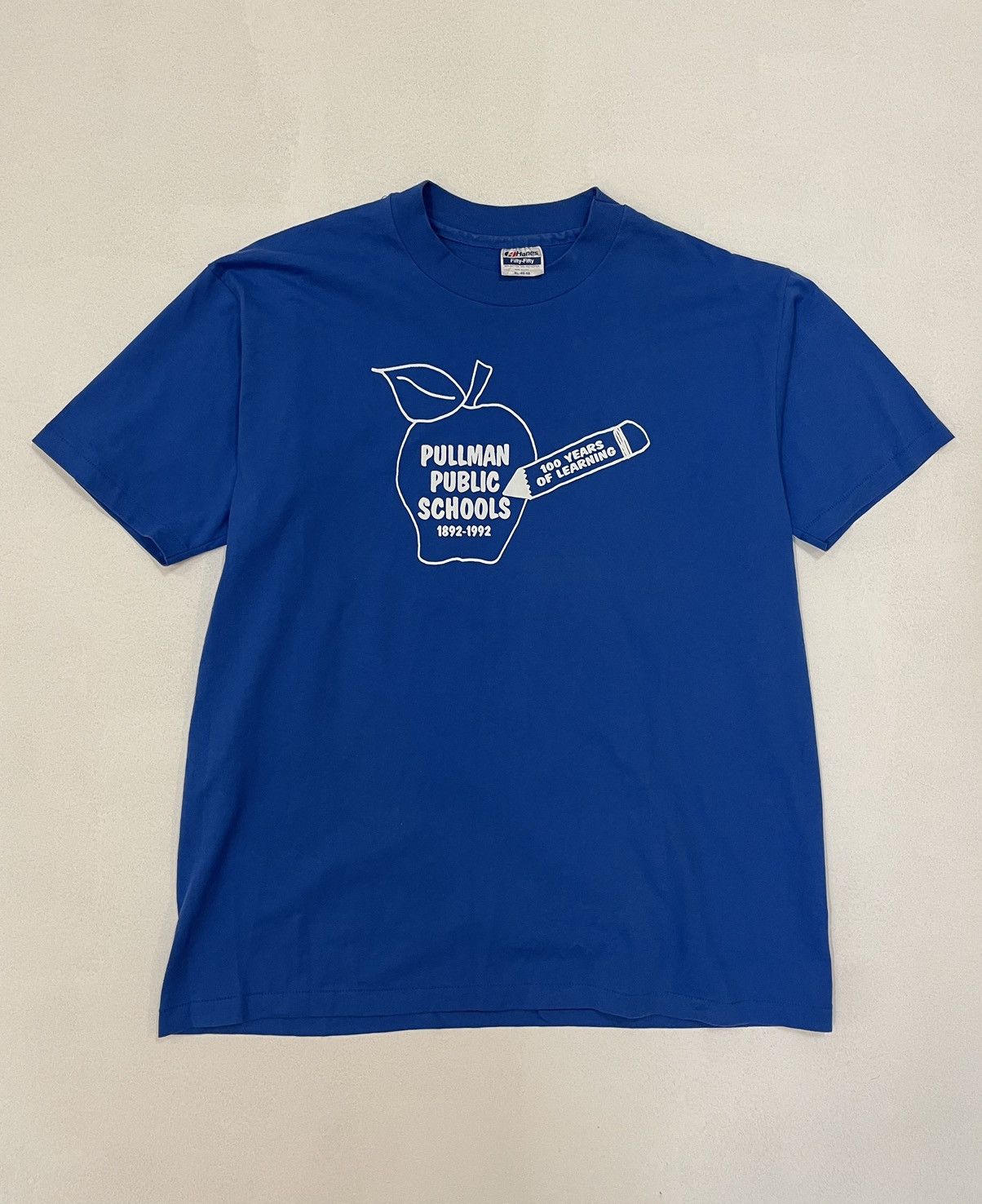 Vintage Vintage 1990s Pullman Public Schools T-Shirt - XL Size US XL / EU 56 / 4 - 1 Thumbnail