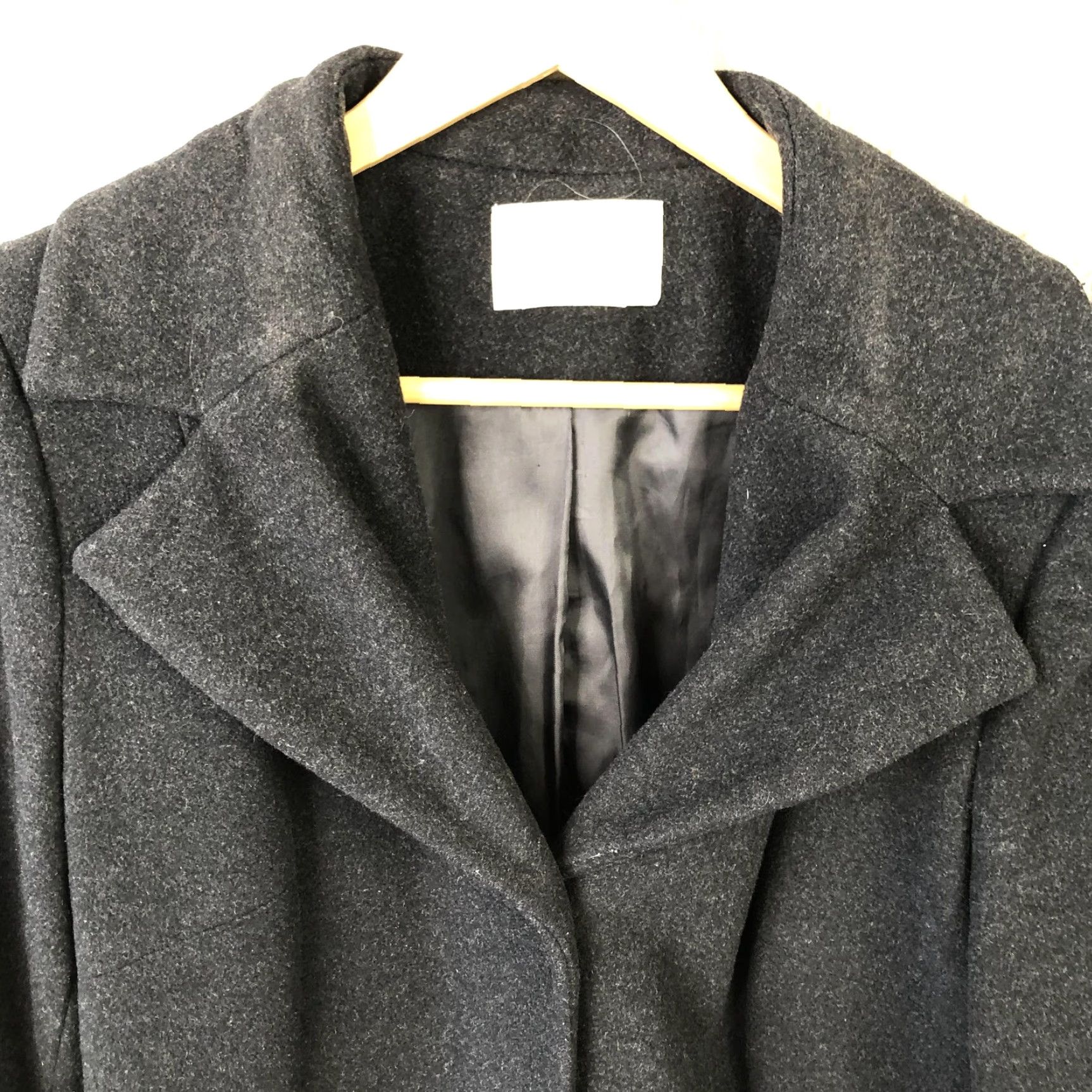 Worthington VINTAGE Worthington Coat Womens M Gray Cashmere Blend Long Overcoat Old Money Luxury Size M / US 6-8 / IT 42-44 - 5 Thumbnail