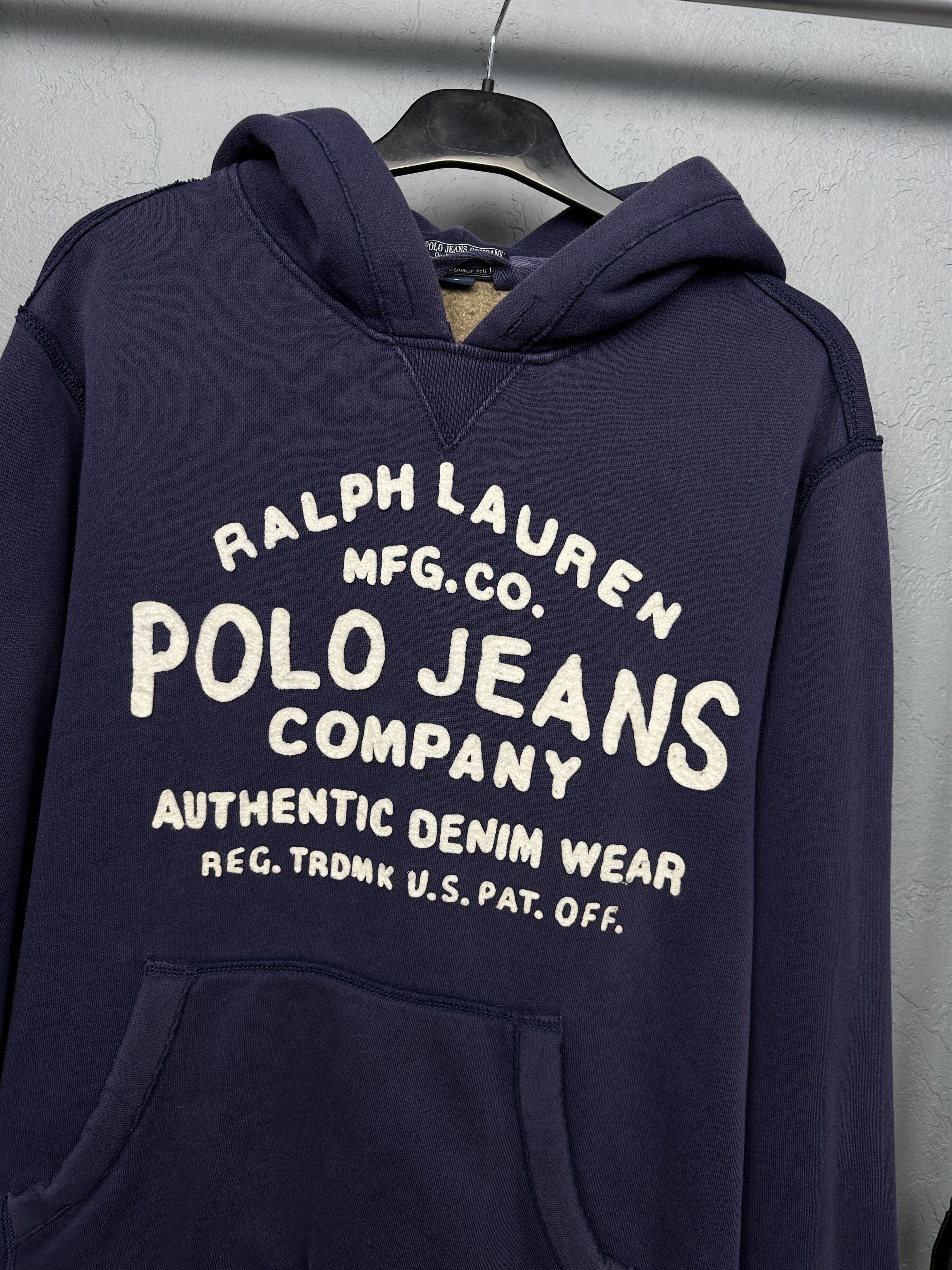 Polo Ralph Lauren Polo Ralph Lauren Jeans Co. Vintage Mens Hoodie Size US L / EU 52-54 / 3 - 2 Thumbnail
