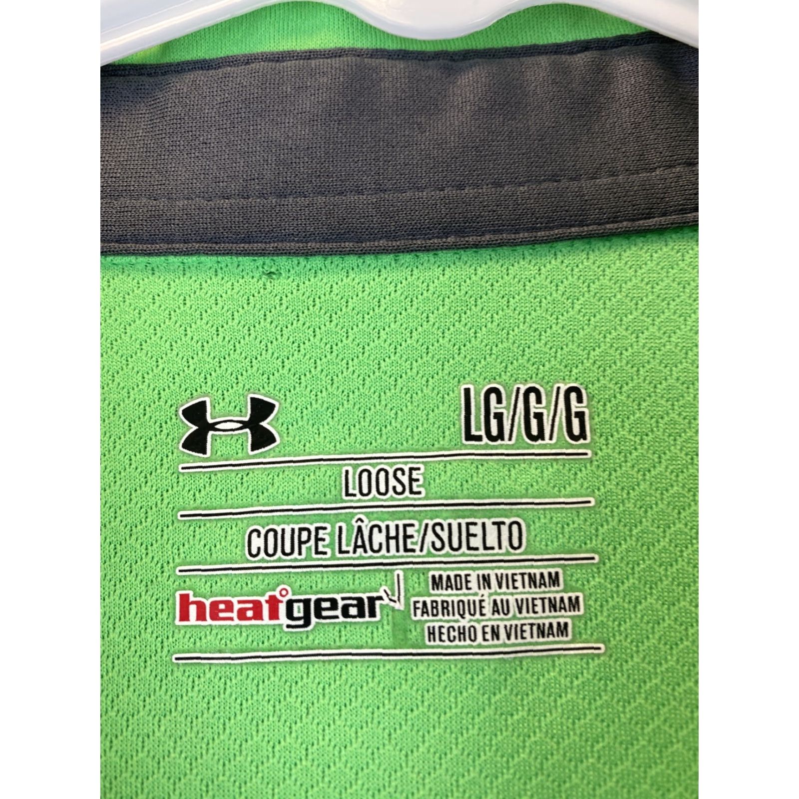 Under Armour Under Armour Golf Men’s L Short Sleeve Polo Dri-Fit Green Stretch 61-12 Shirt/Pol o? (Oops) Size US L / EU 52-54 / 3 - 4 Thumbnail