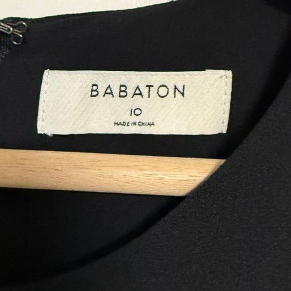Aritzia Babaton Black Short Sleeve Mini Dress Size 10 Size L / US 10 / IT 46 - 5 Thumbnail