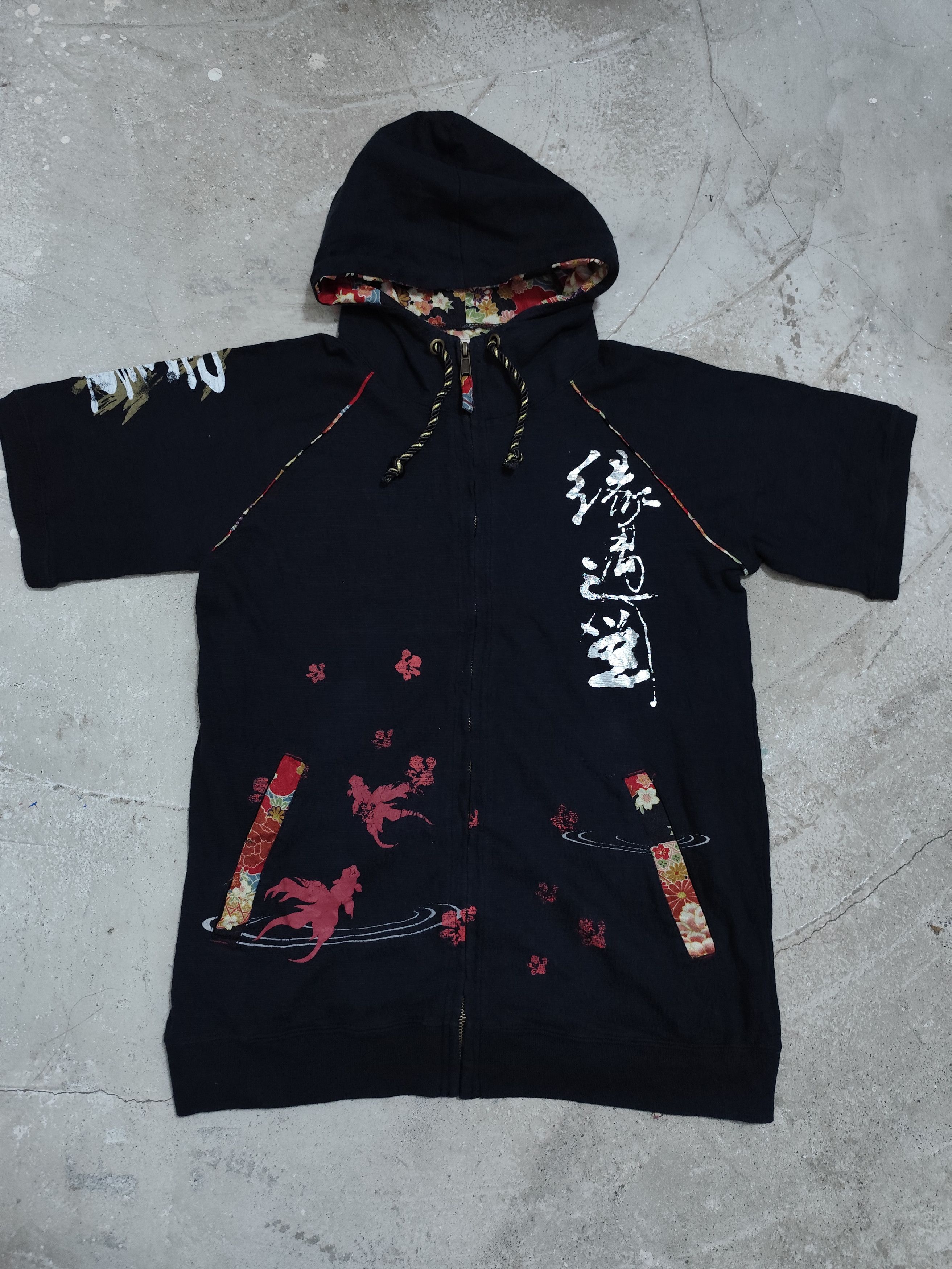 Japanese Brand Sukajan japan hoodie short sleeve Size US M / EU 48-50 / 2 - 1 Thumbnail