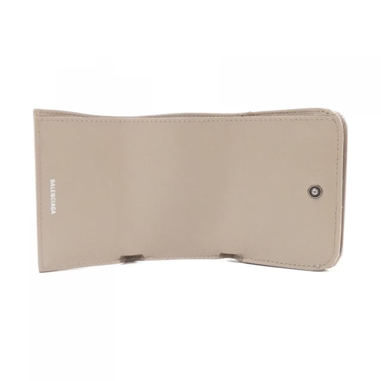 Balenciaga o1srvl11e1124 Size: OS / Monaco Mini Wallet Metallized Beige Size ONE SIZE - 4 Thumbnail