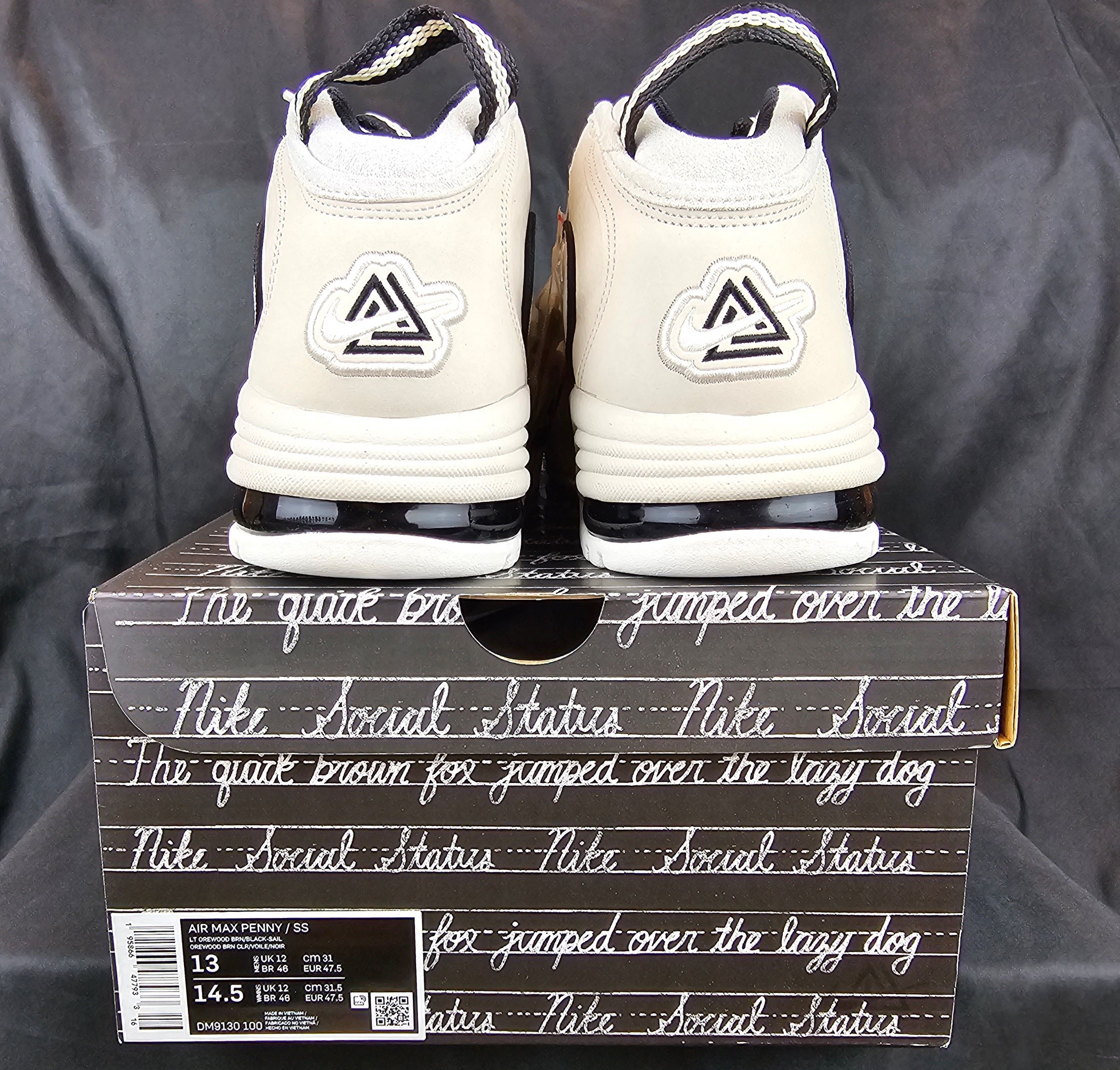Nike × Social Status Social Status x Nike Air Max Penny 1 Recess Desert Sand Size US 13 / EU 46 - 9 Thumbnail