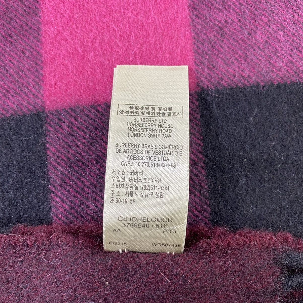 Burberry × Vintage Burberry Cashmere Scarf / Muffler / Neckwear -T1331 Size ONE SIZE - 8 Thumbnail