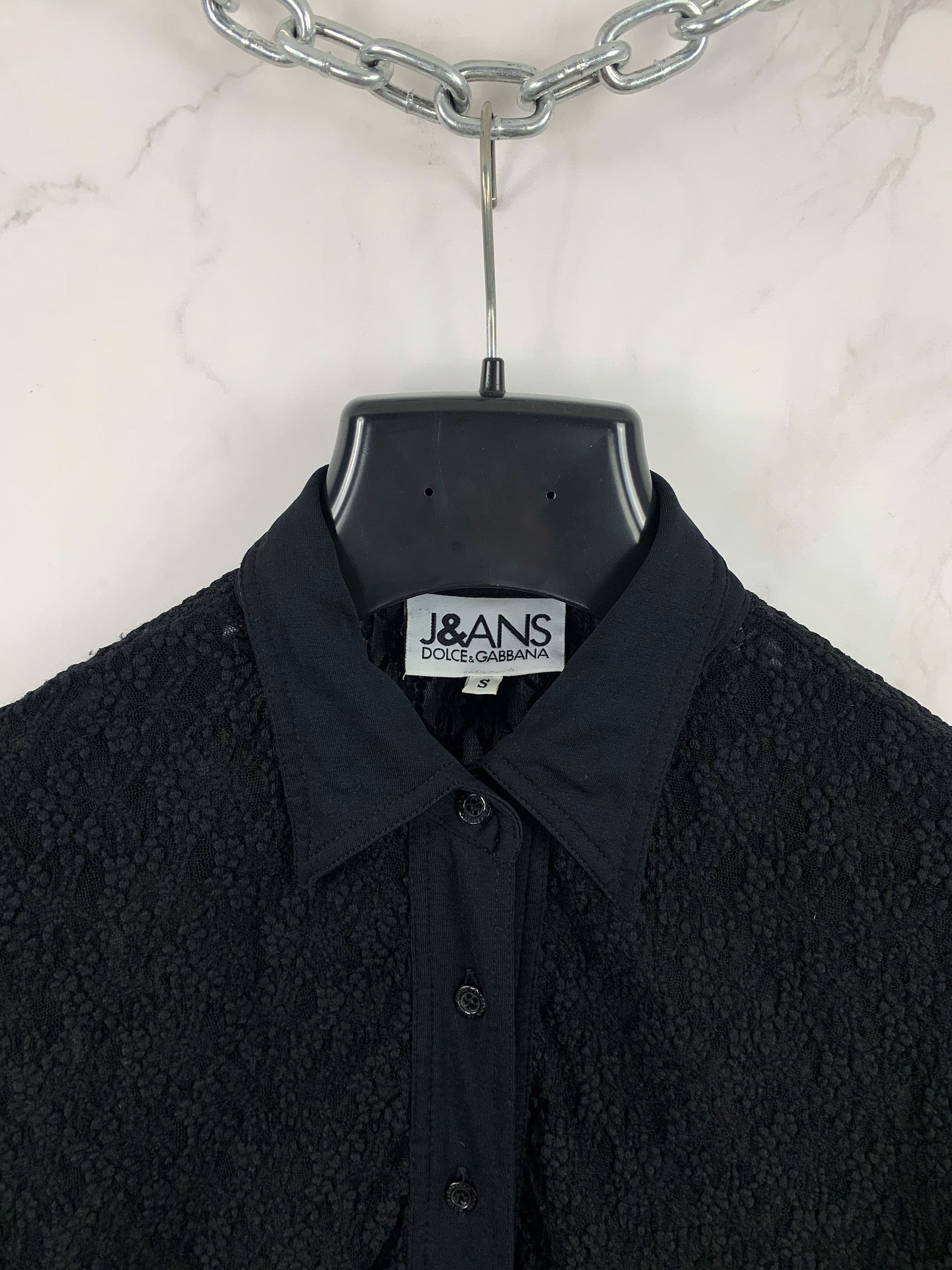Dolce & Gabbana Vintage Dolce Gabbana Crochet Button Shirt Size S Size S / US 4 / IT 40 - 2 Thumbnail