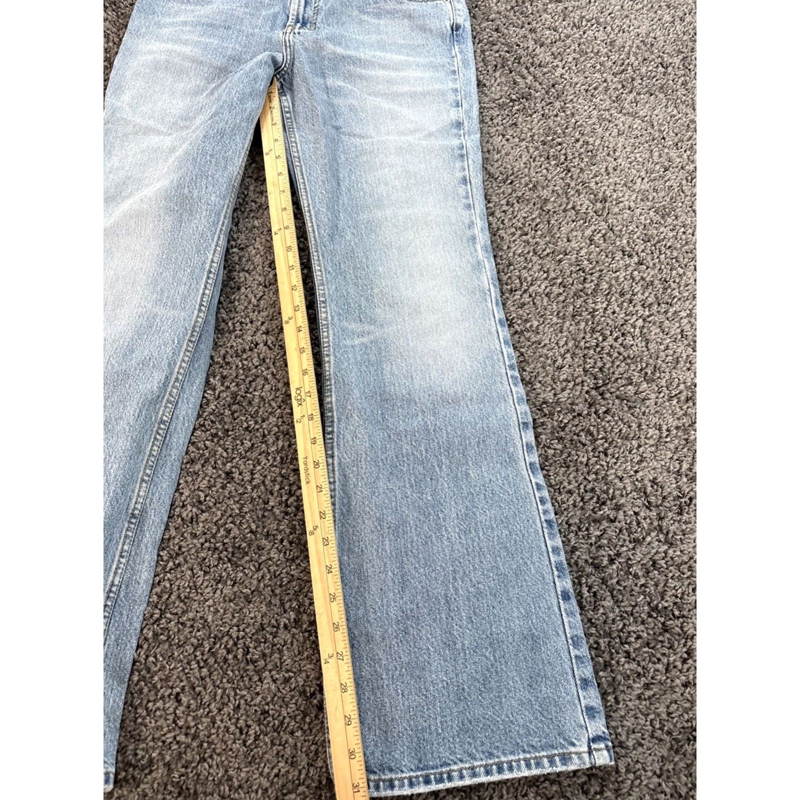 Express VINTAGE Express Jeans Women 90s Y2K Bootcut Flare Low Rise 30x31 Blue Denim Size 30" / US 8 / IT 44 - 2 Thumbnail