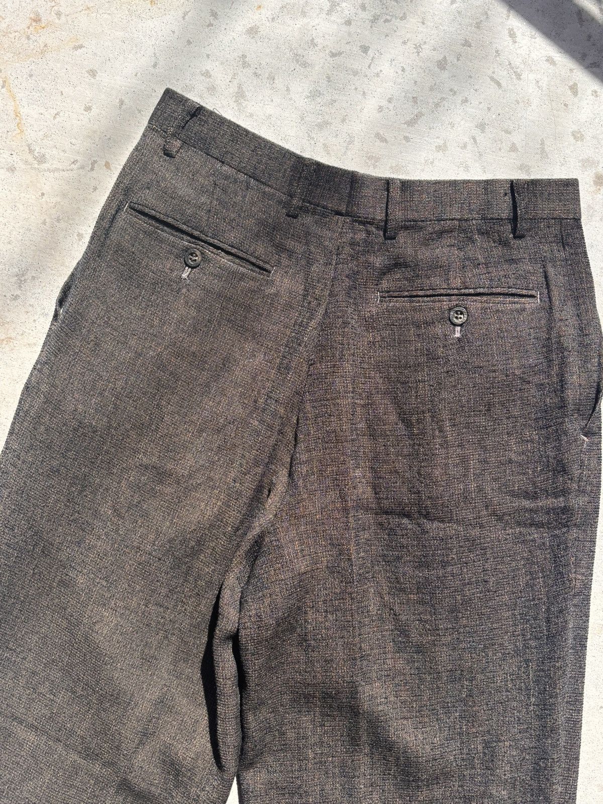 Japanese Brand Vintage Japanese Wool / Rayon Blend Suiting Pants Size US 32 / EU 48 - 5 Thumbnail