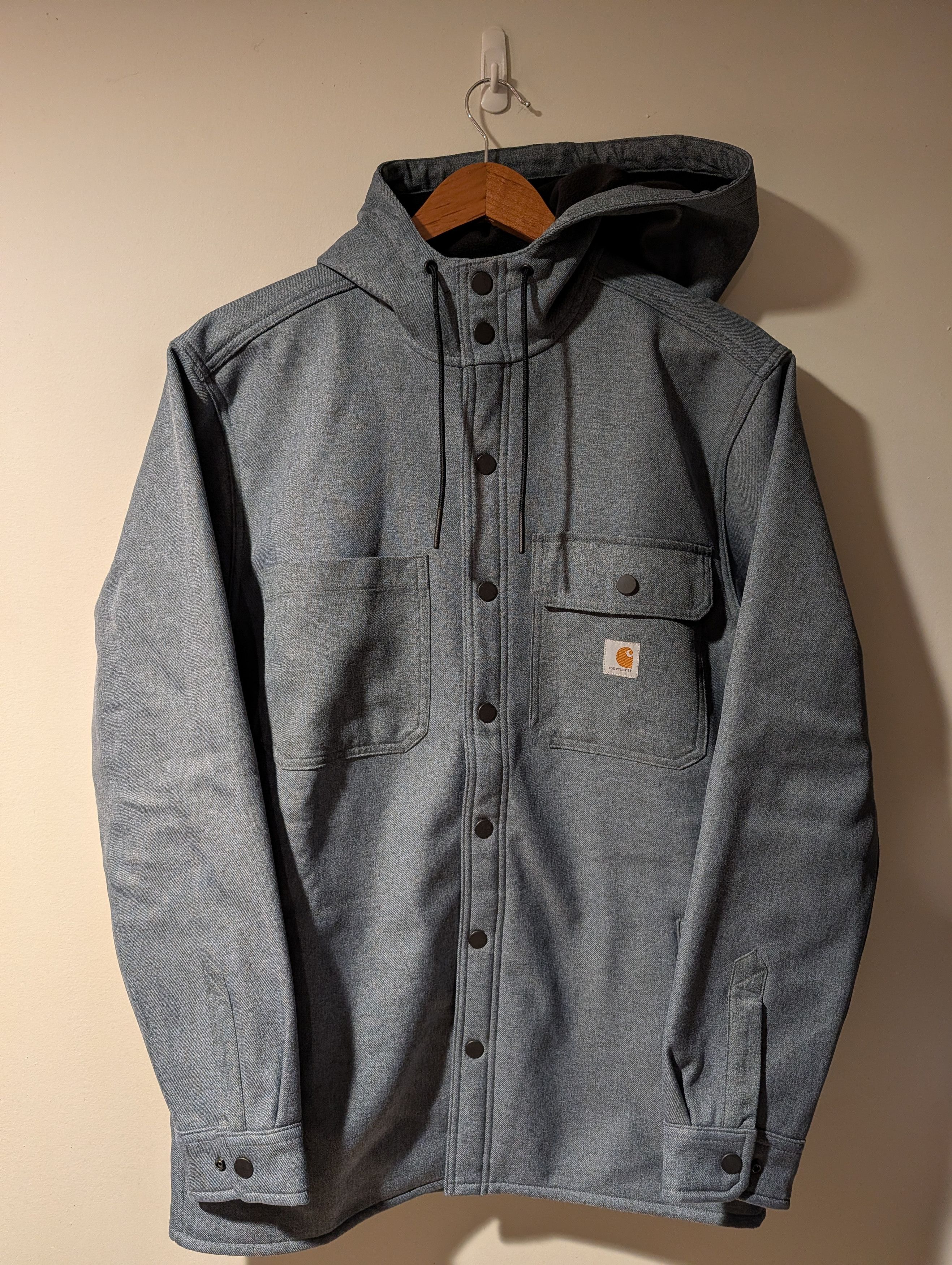 Carhartt Carhartt 105022 Rain Defender Hooded Shirt Jacket Men's Size US S / EU 44-46 / 1 - 1 Thumbnail