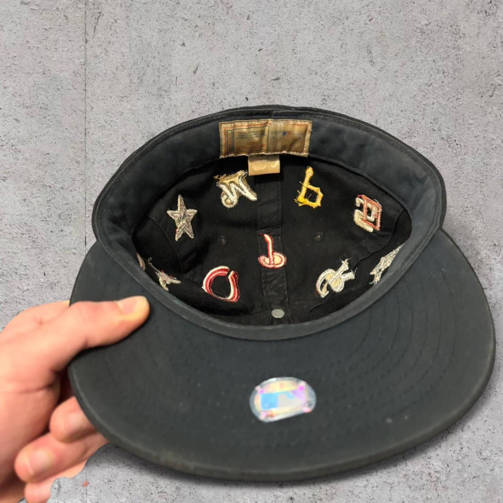 MLB Vintage 90’s MLB Baseball Hat Cap All Over Logos 16 Teams Size ONE SIZE - 6 Thumbnail