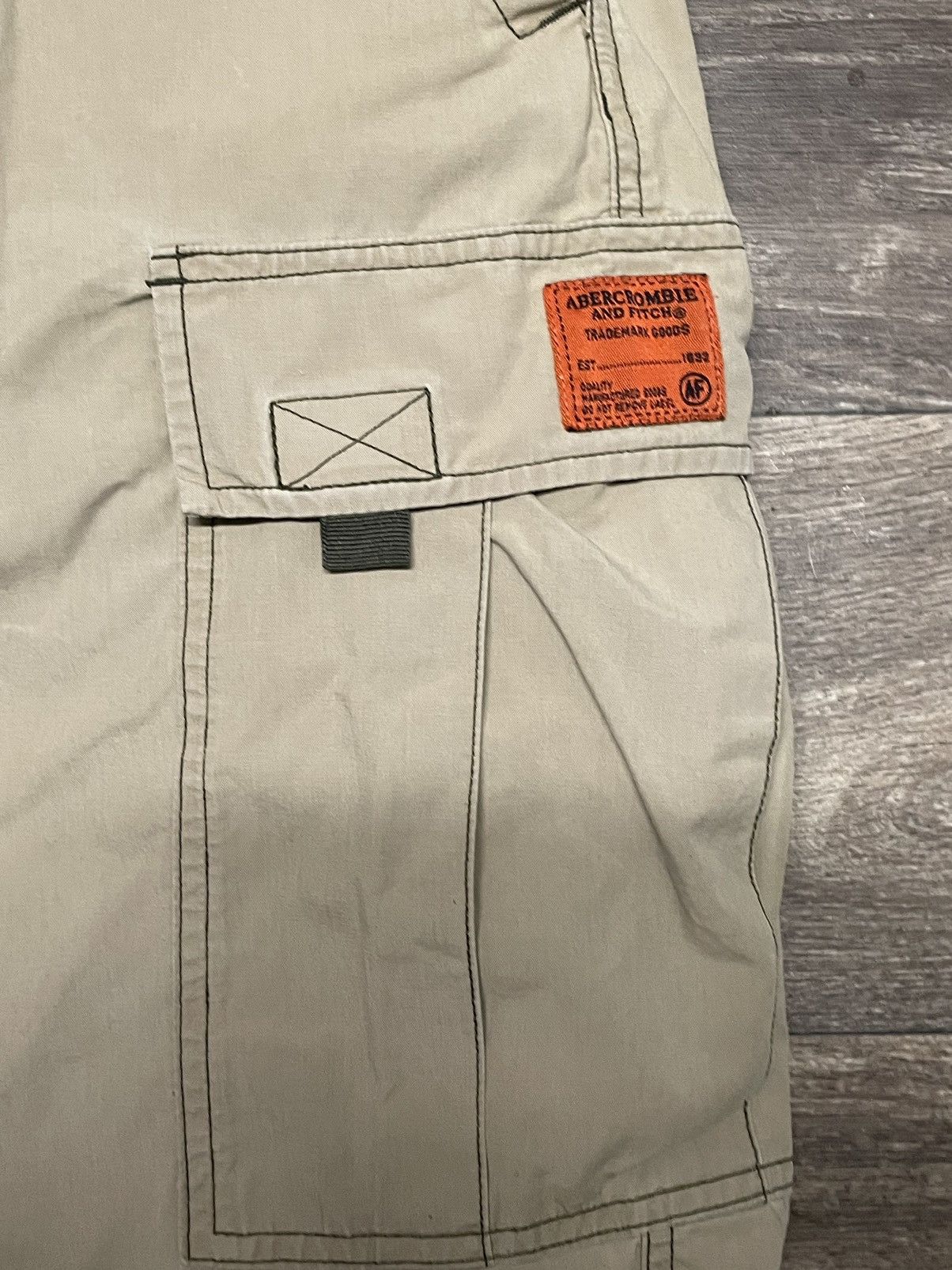 Abercrombie & Fitch × Vintage Vintage Y2K Abercrombie and Fitch Tactical Cargo Shorts Size US 34 / EU 50 - 12 Thumbnail