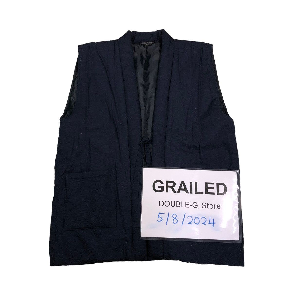 Japanese Brand 📌VINTAGE WA FUME VEST SLEEVE LESS FISH KOIL BIG LOGO Size US L / EU 52-54 / 3 - 2 Thumbnail