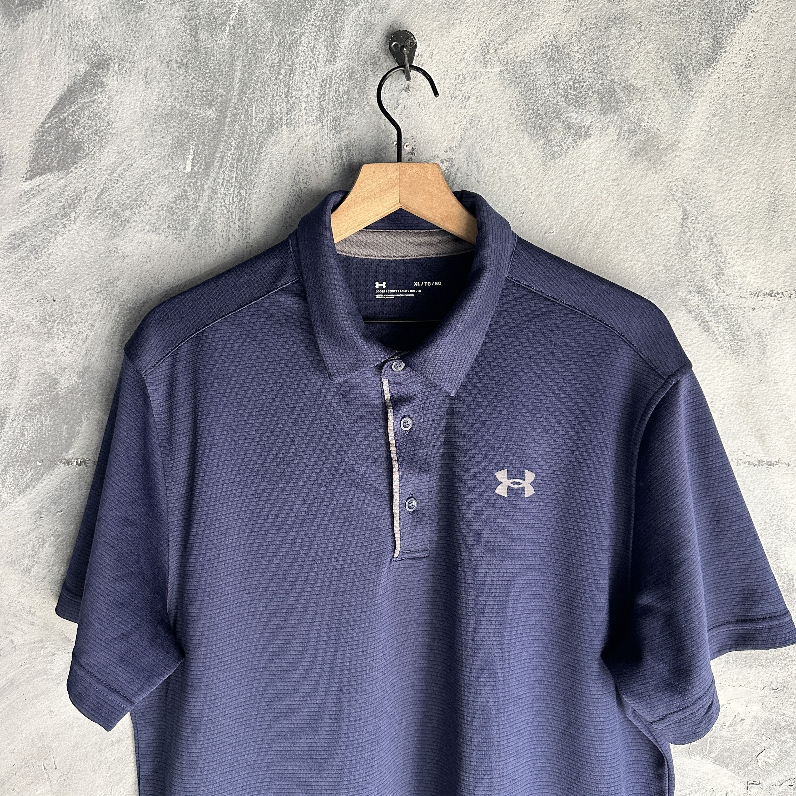 Under Armour Under Armour Polo Shirt Mens XL Blue Performance Golf UA Size US XL / EU 56 / 4 - 1 Thumbnail