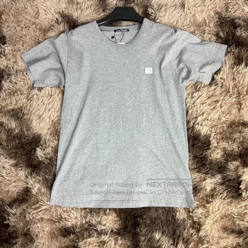 Acne Studios Acne Studios Gray short sleeve with expression logo embroi Size US S / EU 44-46 / 1 - 1 Thumbnail