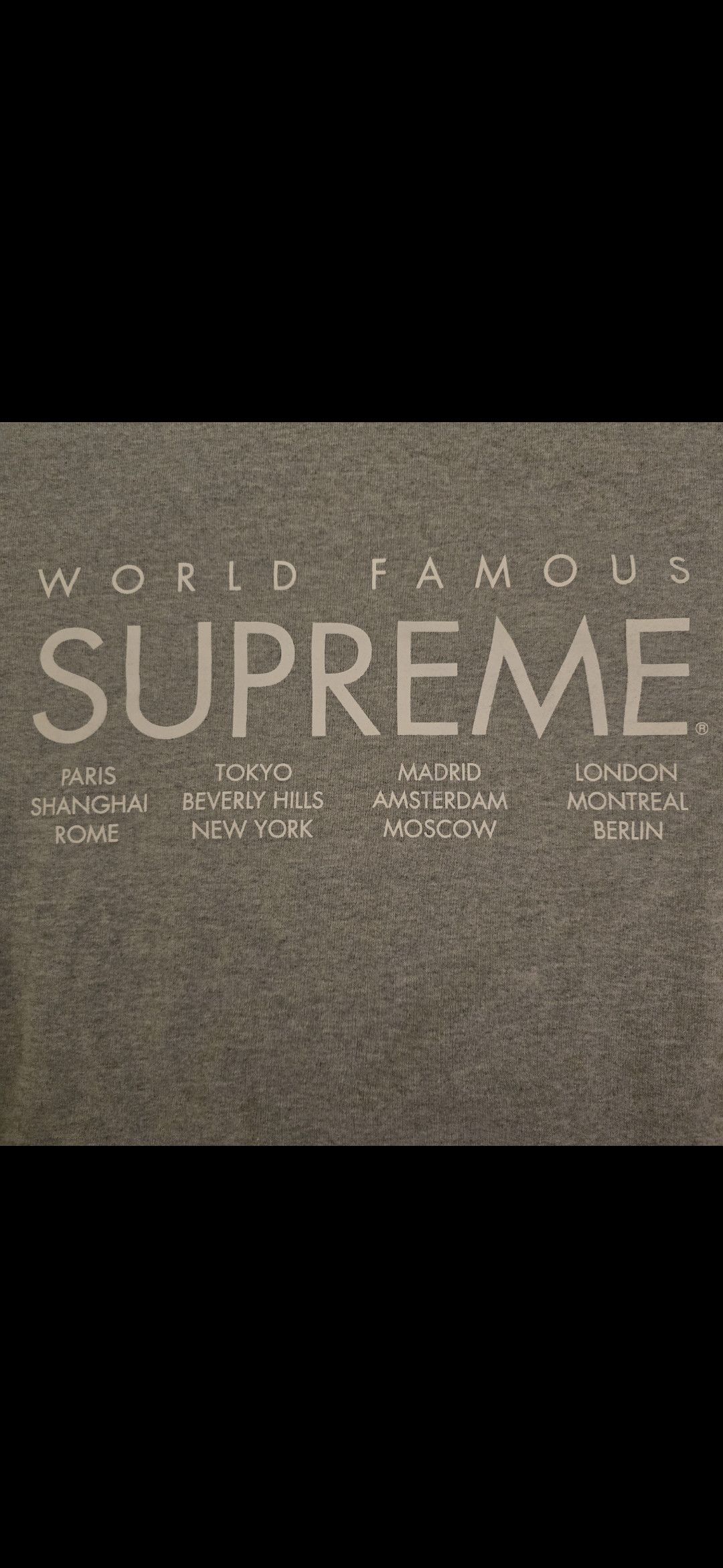 Supreme Supreme World Famous International Crewneck Rare Size US L / EU 52-54 / 3 - 4 Thumbnail