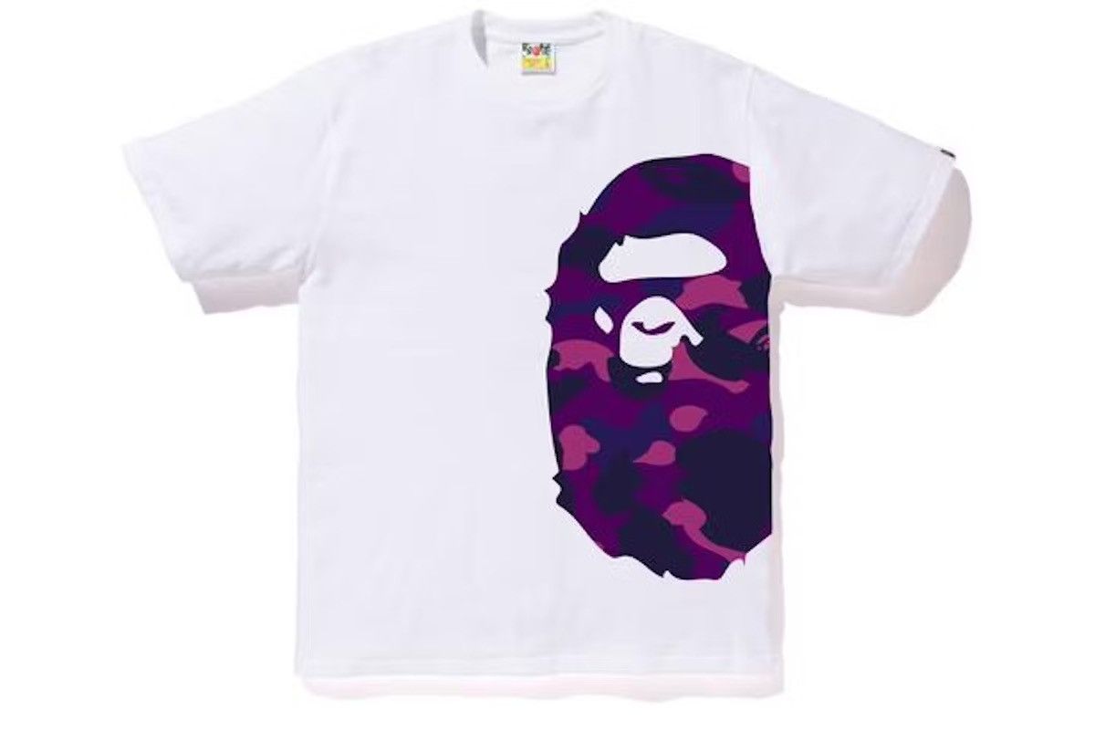 Bape Bape Color Camo Side Big Ape Head Tee White/Purple Size US M / EU 48-50 / 2 - 2 Thumbnail