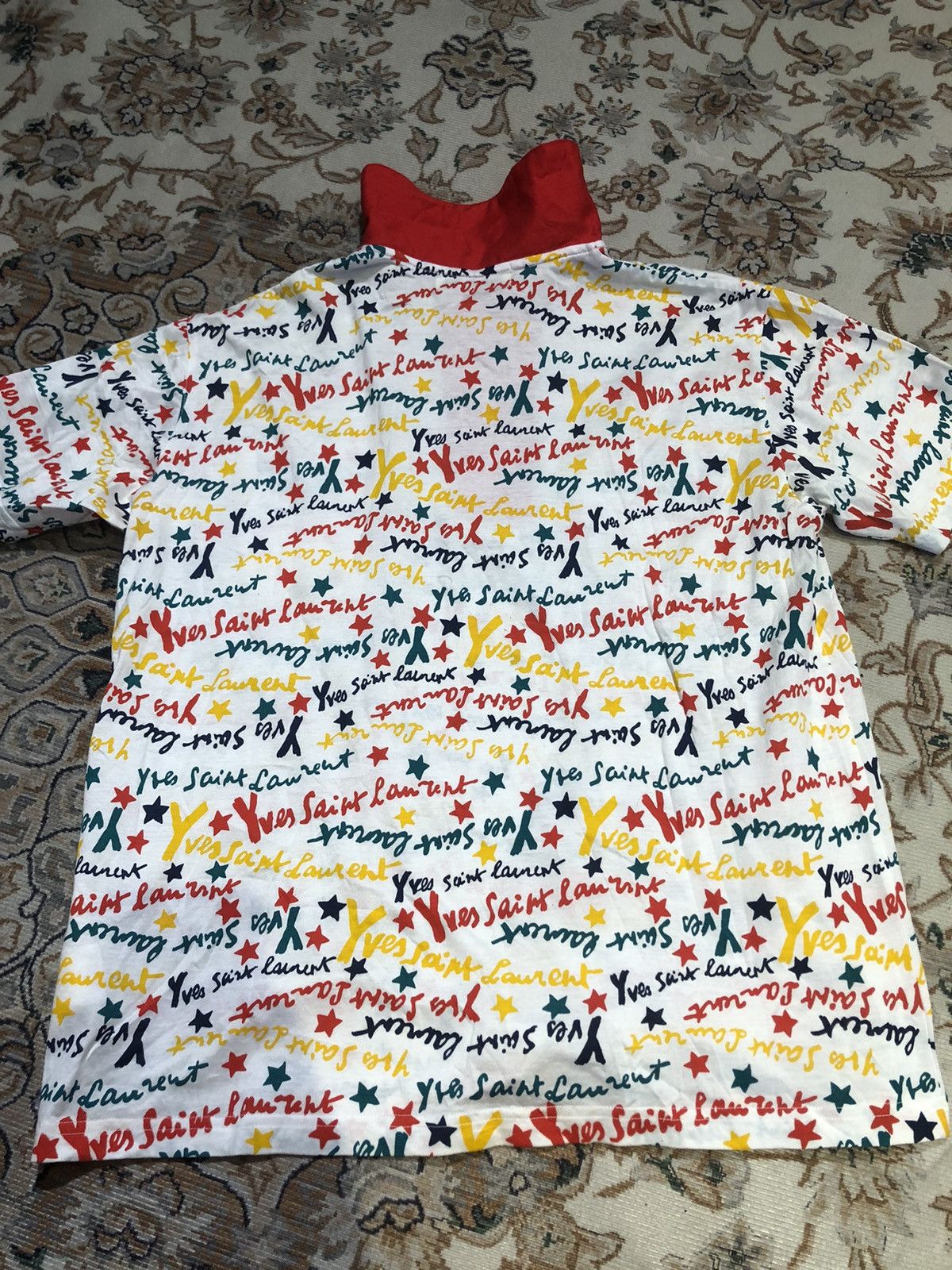 Yves Saint Laurent YVES SAINT LAUREN FULL PRINT POLO TEES Size US XS / EU 42 / 0 - 8 Thumbnail