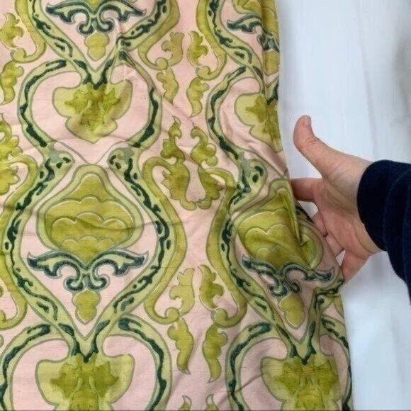 J.Crew J. Crew Fresco Paisley Green & Pink Silk Shift Mini Dress Sz Size XS / US 0-2 / IT 36-38 - 3 Thumbnail