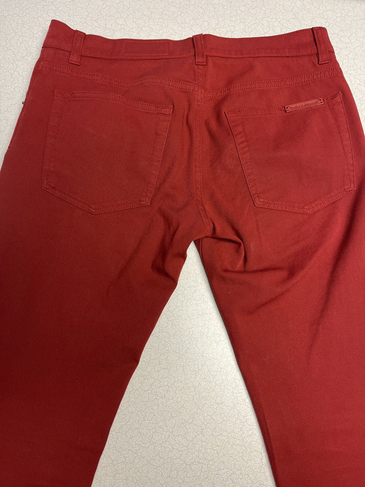 Dolce & Gabbana Dolce & Gabbana Red Skinny Jeans Size US 28 / EU 44 - 4 Thumbnail