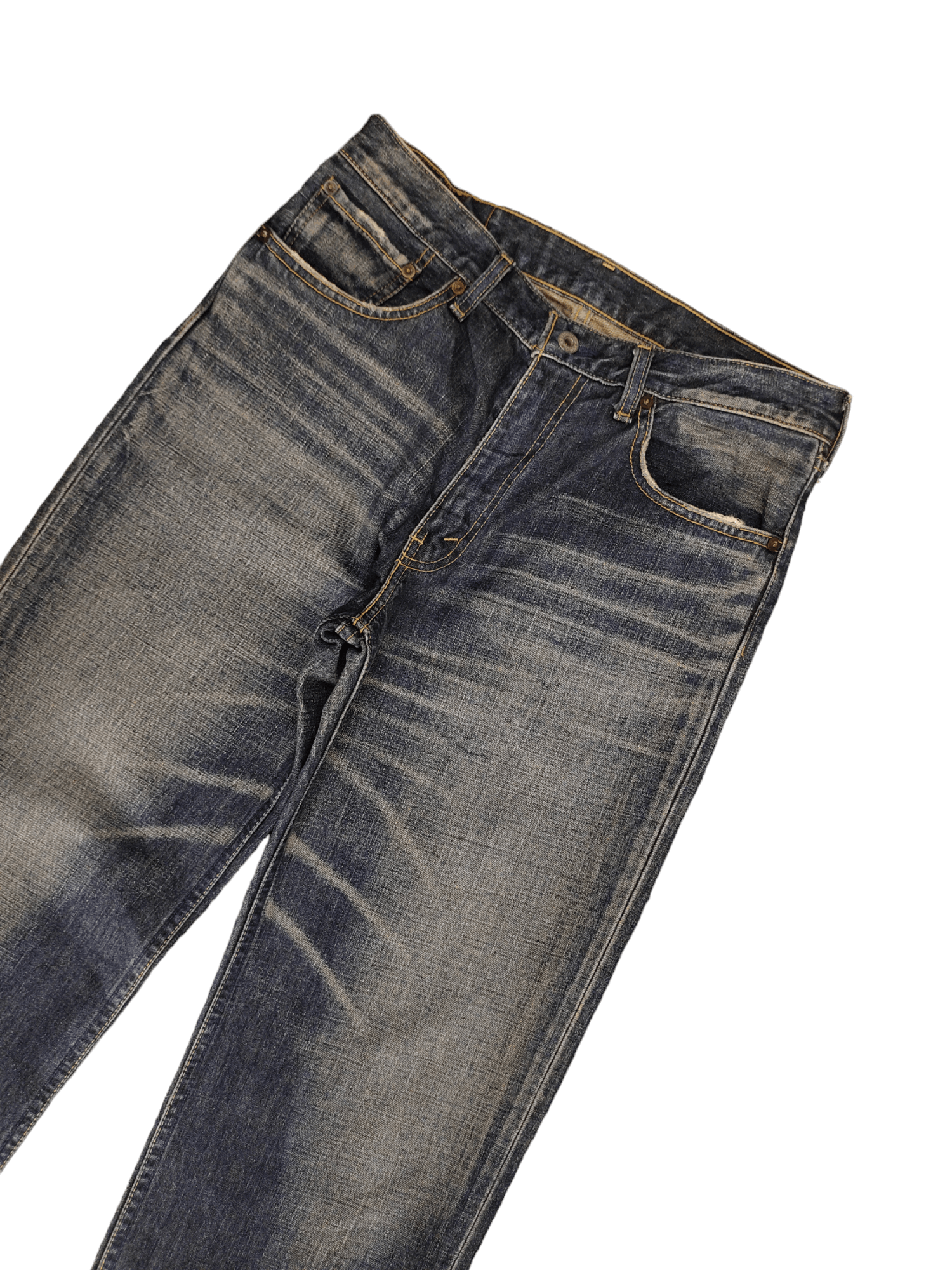 Comme des Garcons × Undercover And Suns Japan Studded Pocket Faded Black Denim Jeans Size US 32 / EU 48 - 5 Thumbnail