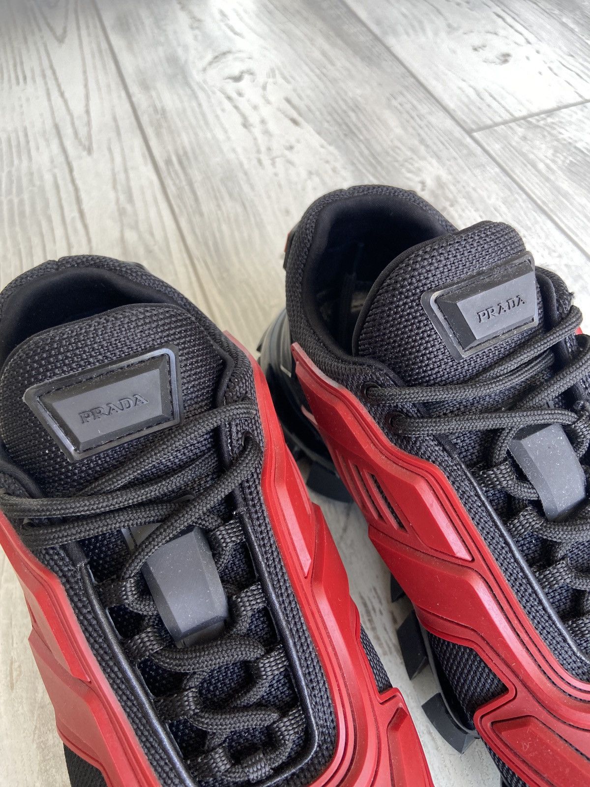 Prada Prada Cloudbust Thunder Knit Sneaker 'Scarlet' Size US 10 / EU 43 - 4 Thumbnail