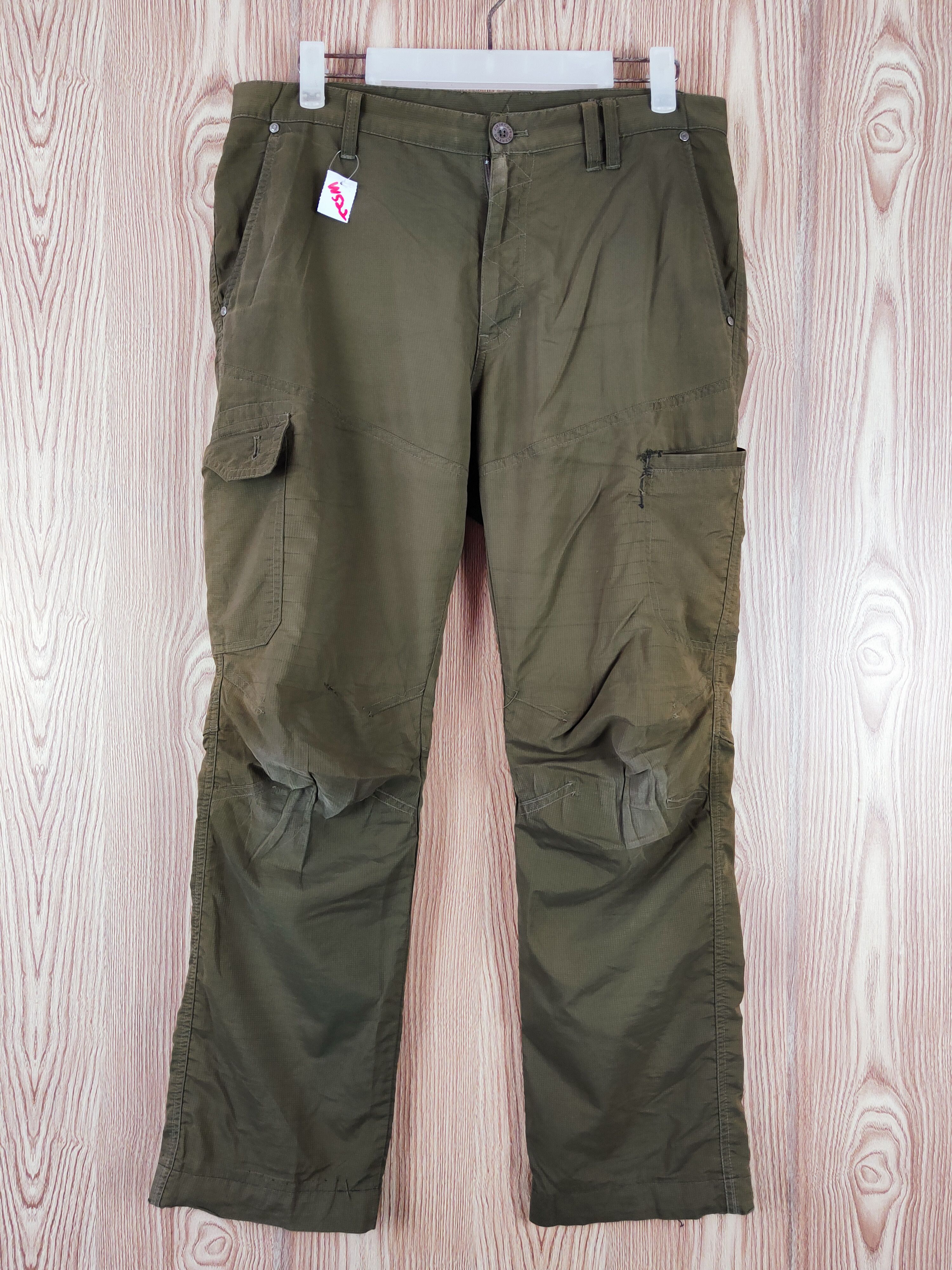 Japanese Brand FieldCore Olive Tactical Cargo hiking track Pants #W522 Size US 32 / EU 48 - 1 Thumbnail