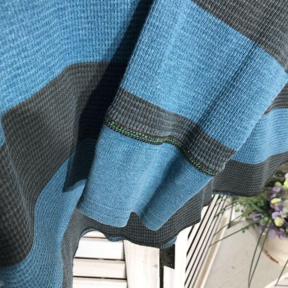 Gap Gap teal blue gray striped cotton long sleeves shirt L Size US L / EU 52-54 / 3 - 5 Thumbnail