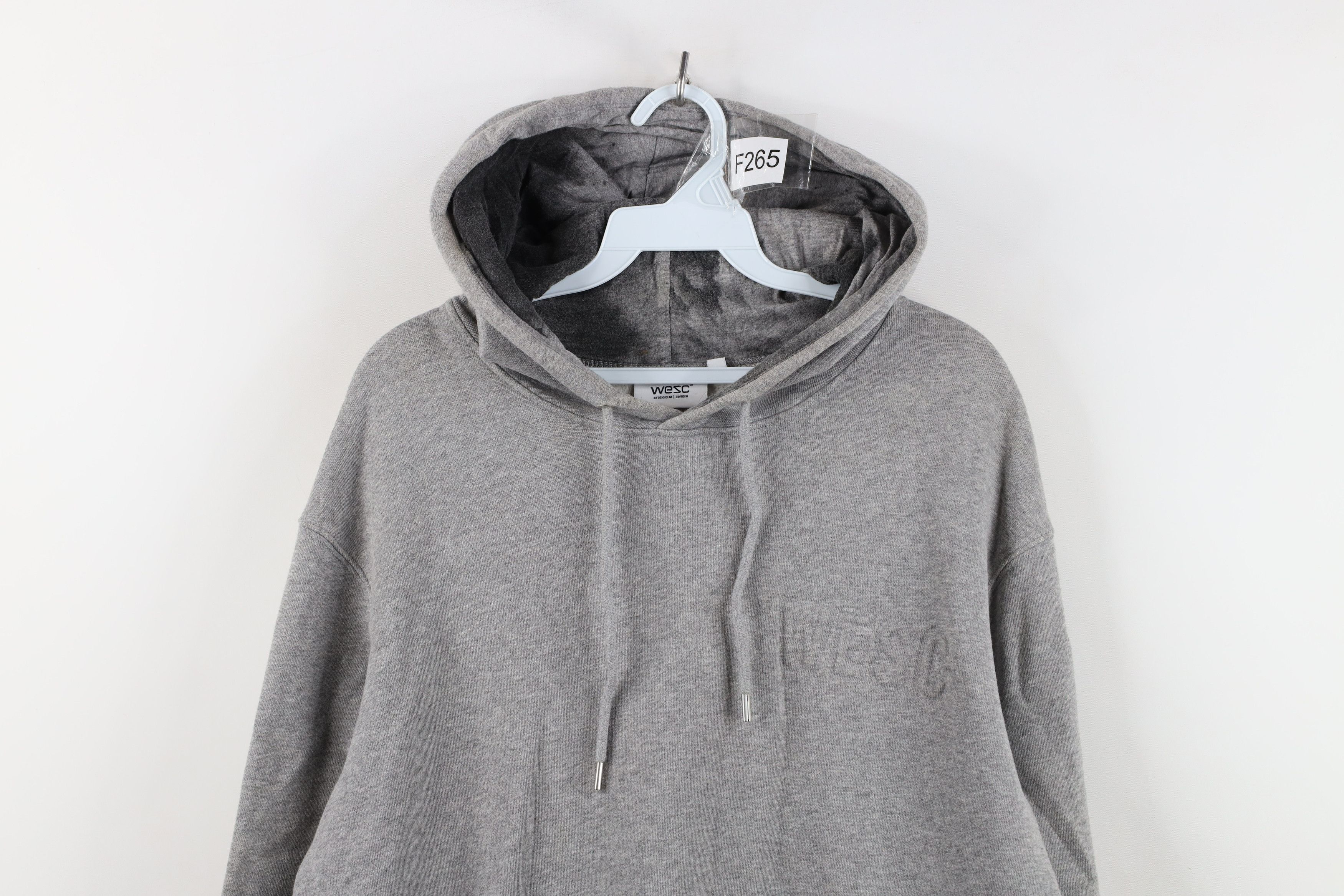 WeSC WESC Embossed Streetwear Hoodie Sweatshirt Heather Gray Size US L / EU 52-54 / 3 - 2 Thumbnail