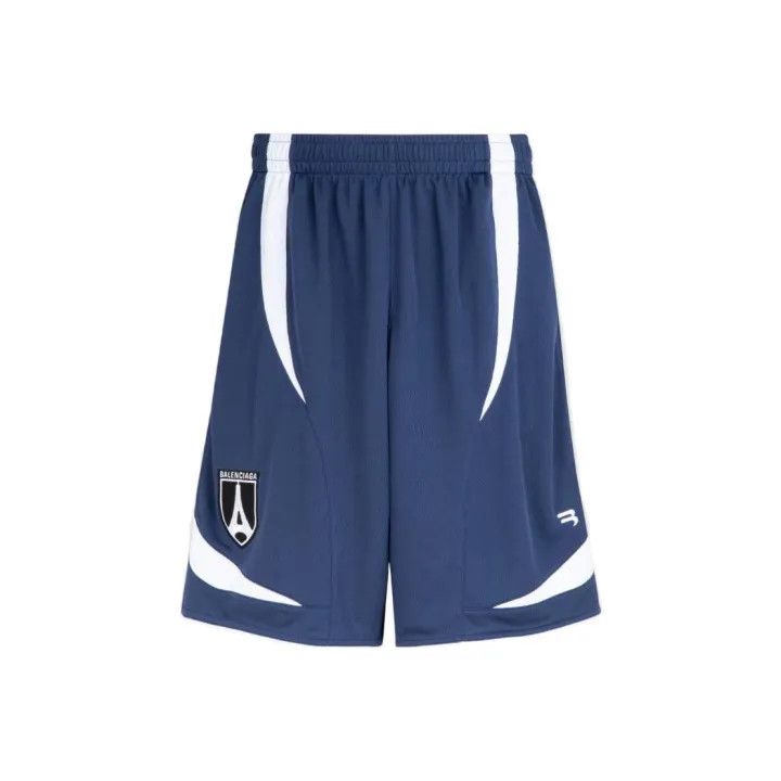 Balenciaga Balenciaga Blue Color Block Casual Shorts 0079 Size US 34 / EU 50 - 1 Thumbnail