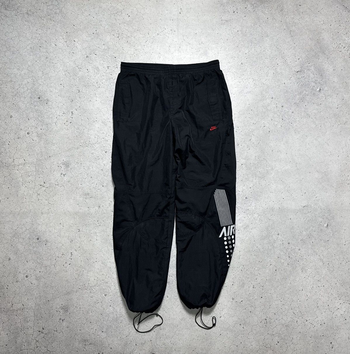 Nike Nike Air Vintage Baggy Nylon Track Pants Drill Swoosh Y2K Size US 32 / EU 48 - 1 Thumbnail