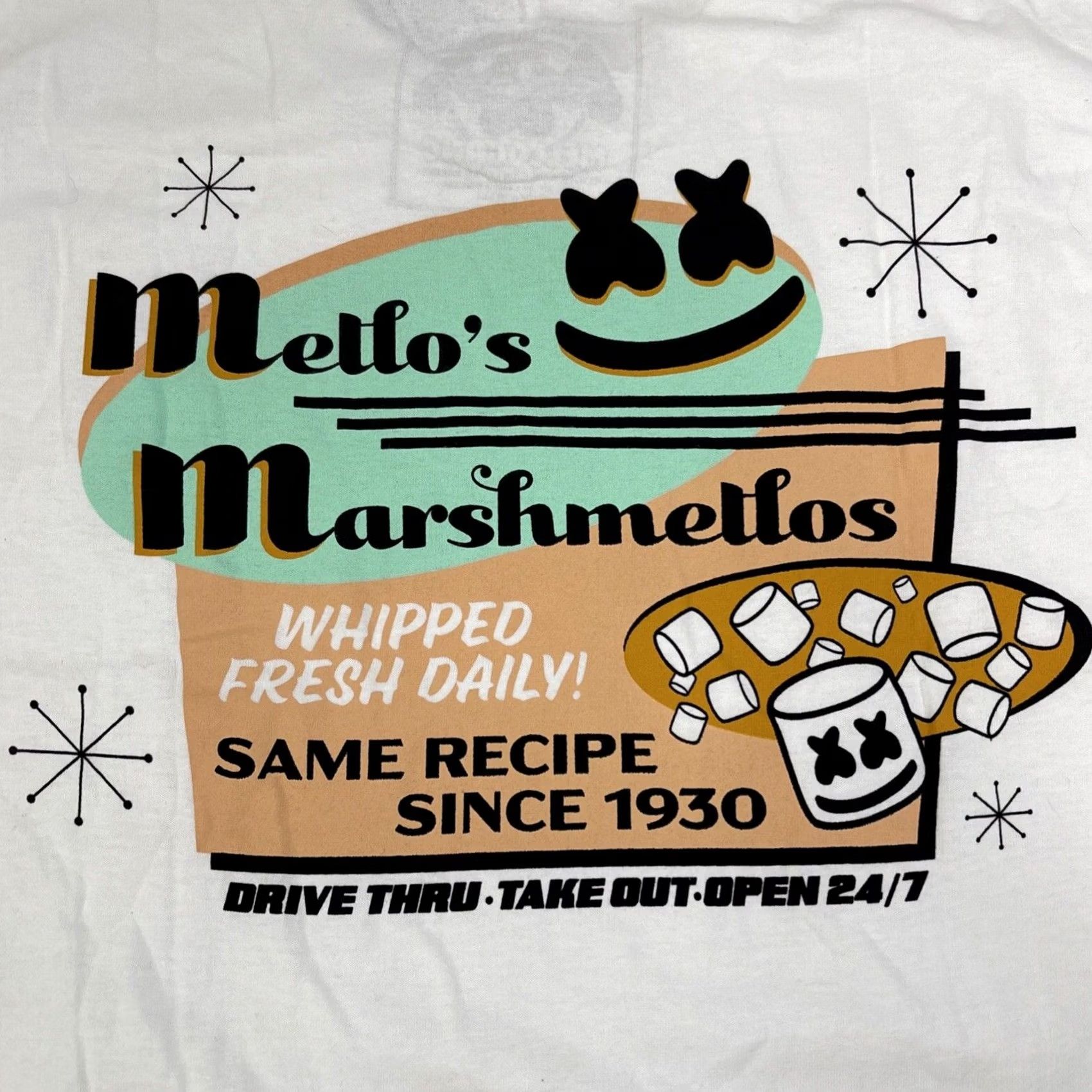 Vintage Mellogang NWT Men's T-Shirt Marshmello DJ White L Mens Short Sleeve Regular Size Large Size US L / EU 52-54 / 3 - 2 Thumbnail