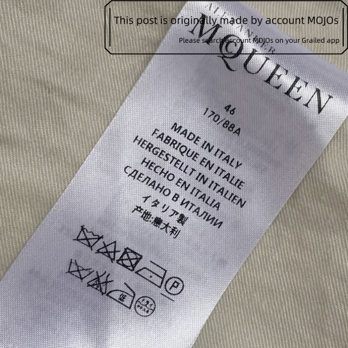 Alexander McQueen Sz 46 Alexander McQueen 15SS Silver Pattern Flight Jacket Size US S / EU 44-46 / 1 - 8 Thumbnail
