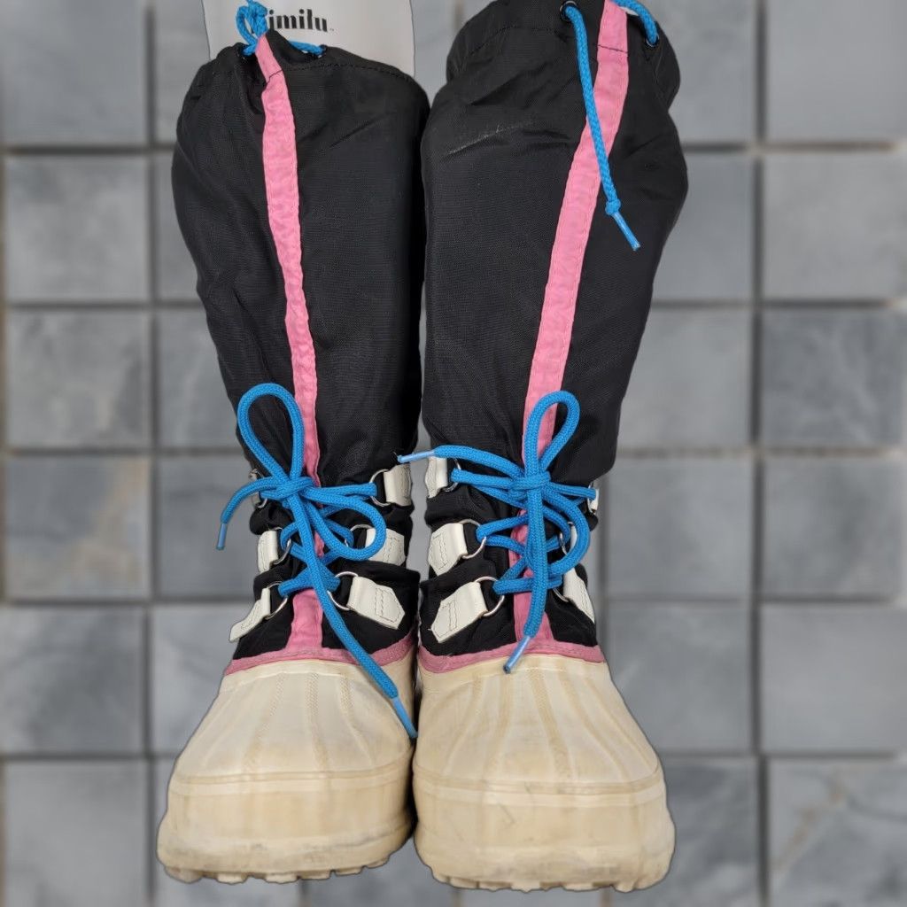 SOREL VINTAGE 90’s SOREL Freestyle Nylon Tall Big Logo Ski Snow Boots, Size 9 Women Size US 9 / IT 39 - 1 Thumbnail