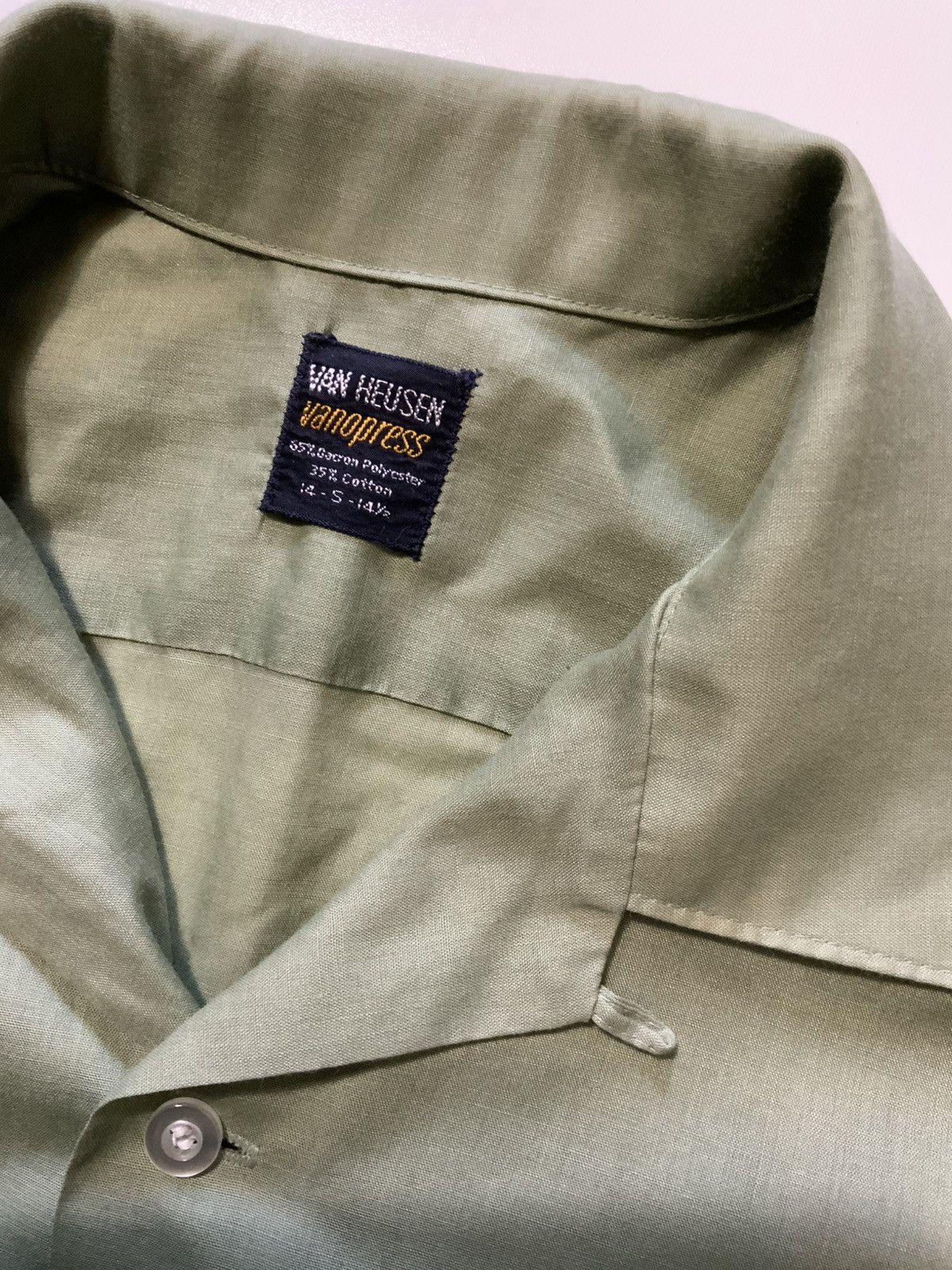 Vintage VTG 60s Van Heusen Vanopress Loop Collar Rockabilly Shirt Size US S / EU 44-46 / 1 - 5 Thumbnail