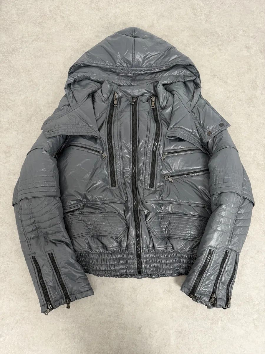 Dolce & Gabbana FW2010 Dolce & Gabbana Grey Multi Zips Astro Puffer Jacket Size US M / EU 48-50 / 2 - 1 Thumbnail