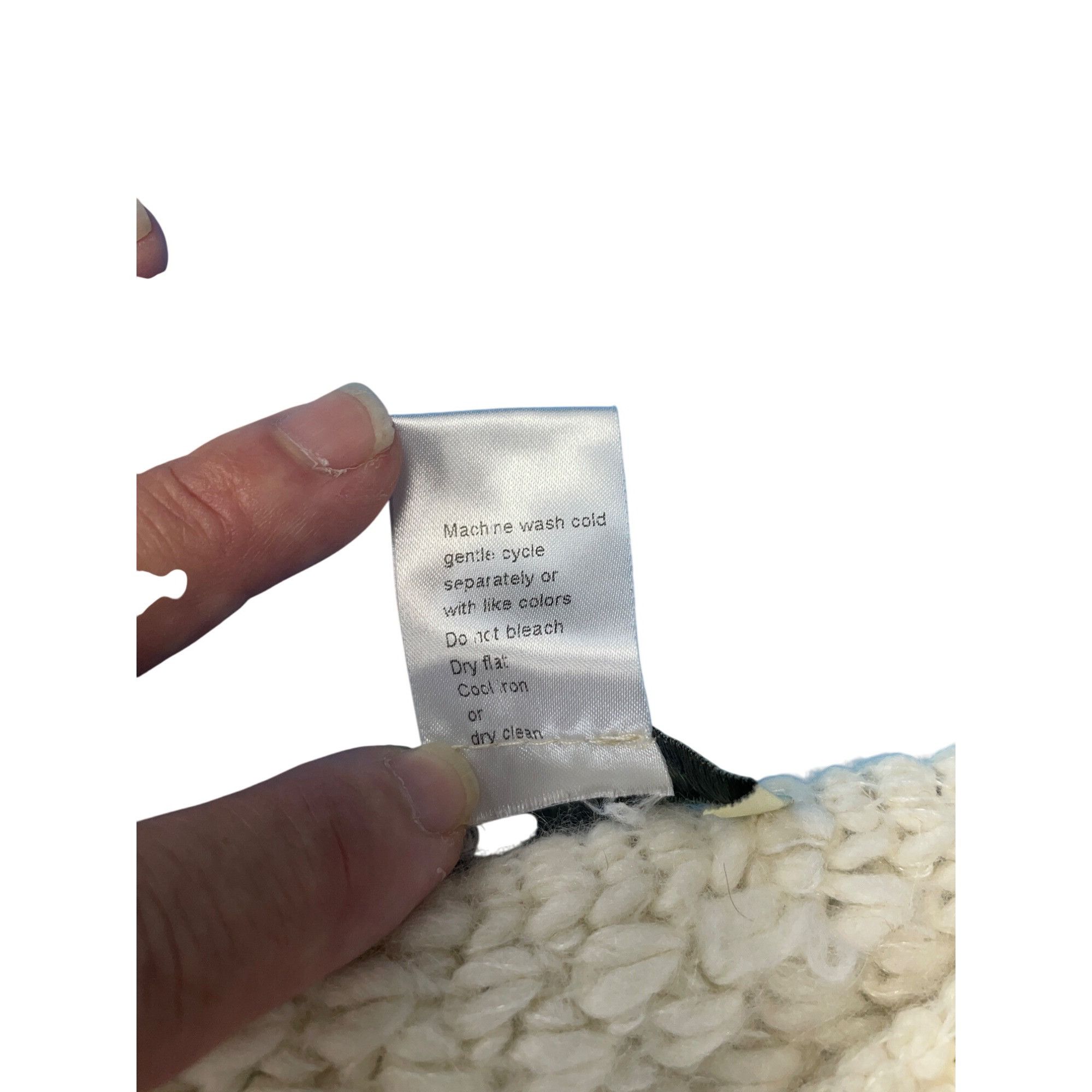 Other Cocogio womans cream off white cream wool knitted Italian pu Size ONE SIZE - 3 Thumbnail