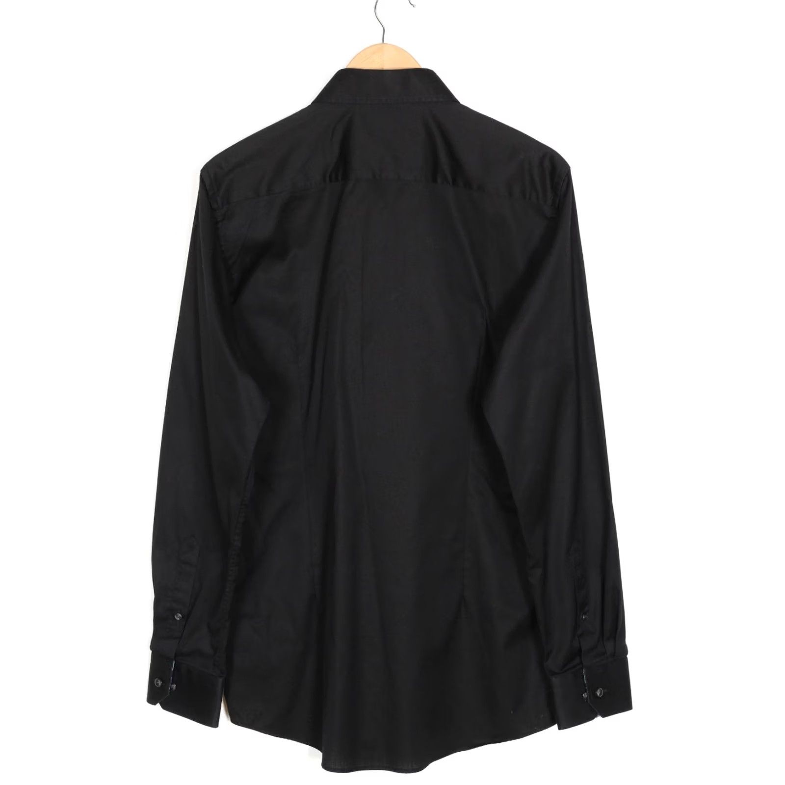 Eton ETON Shirt Men 42 16 ½ Contemporary Fit Long Sleeve Formal Business VR3633 Shirt Mens Black 90s? Size 42R - 2 Thumbnail