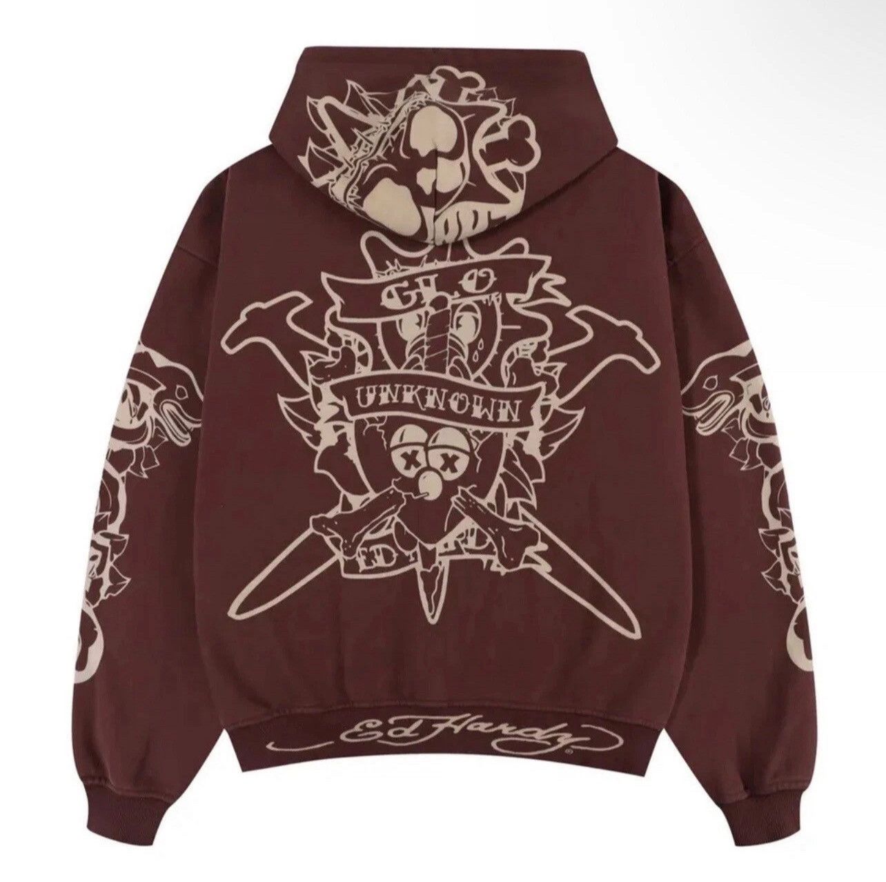 Ed Hardy × Glo Gang × Unknown London Chief Keef x Ed Hardy x Unknown x Zip-up Hoodie Size US S / EU 44-46 / 1 - 2 Thumbnail
