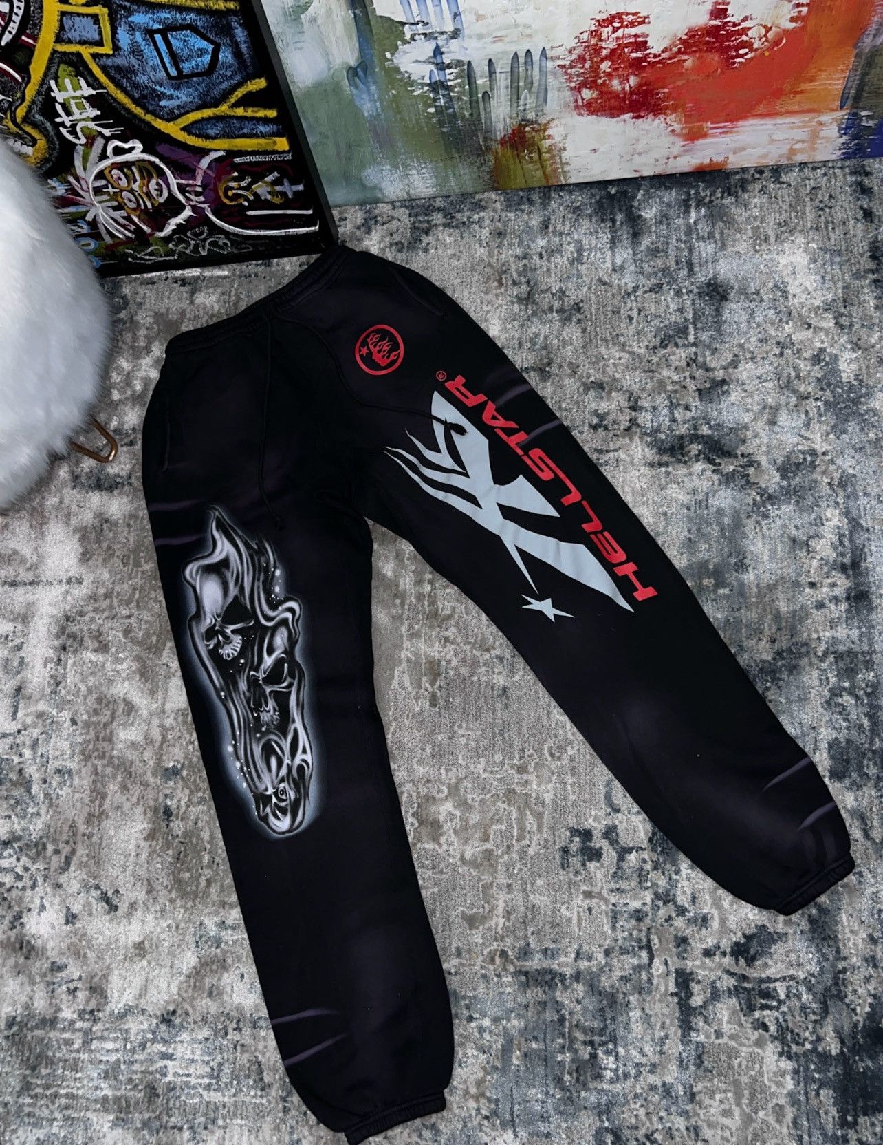 HELLSTAR Hellstar logo joggers | Grailed