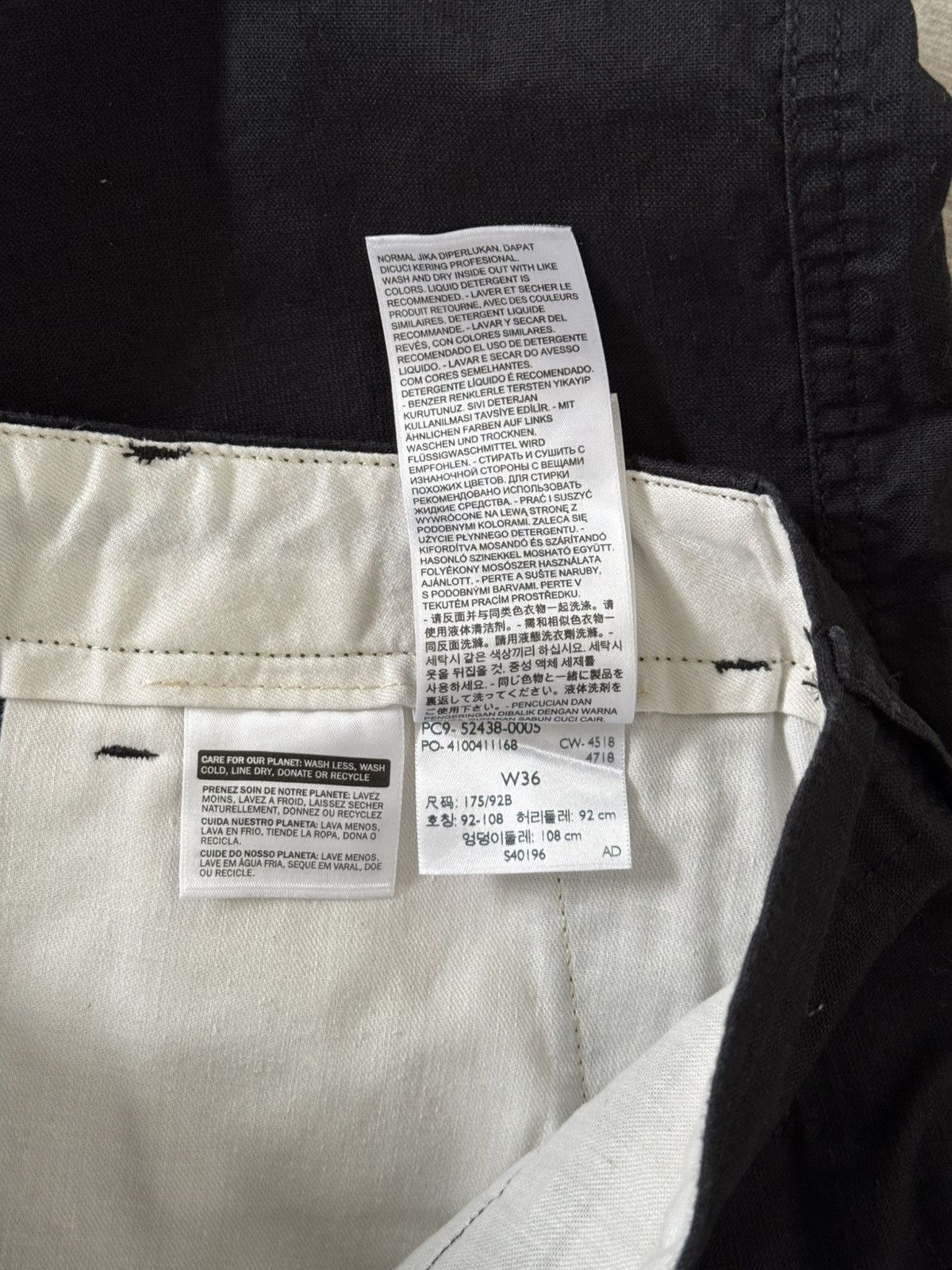 Levi's Men's Levi's 502 Regular Taper Fit Black Shorts Size 36 Used Size US 36 / EU 52 - 4 Thumbnail