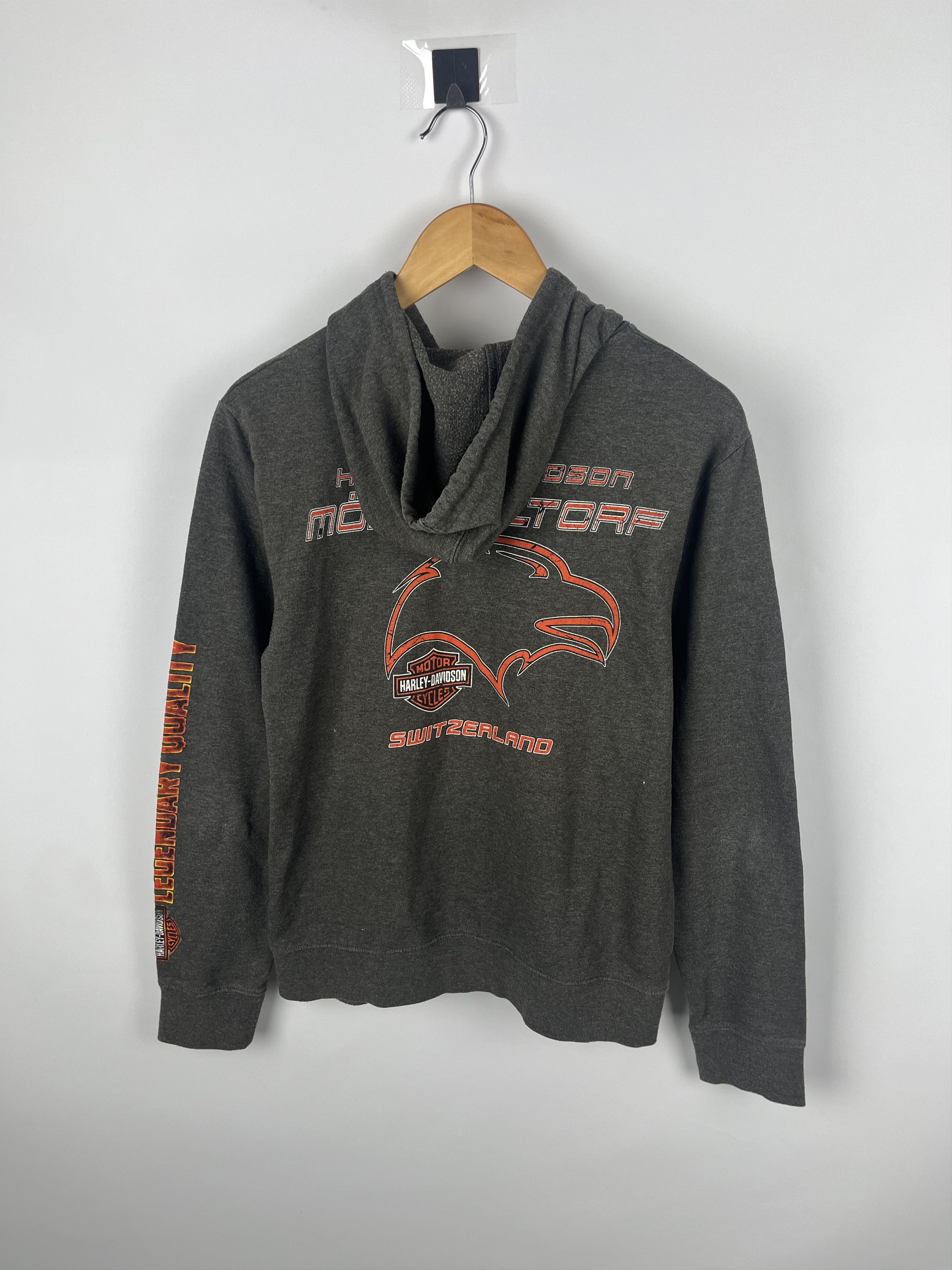 Harley Davidson Harley-Davidson Full Zip Hoodie Size Small Gray Size US S / EU 44-46 / 1 - 2 Thumbnail
