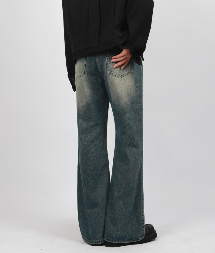 Jean American cleanfit vintage distressed flared jeans for men Size US 32 / EU 48 - 4 Thumbnail